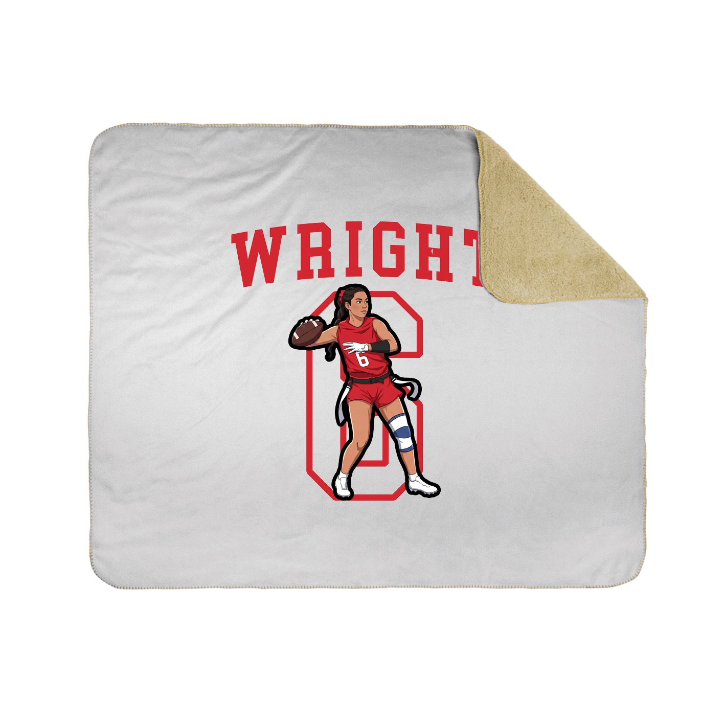 Throw Blanket — Shirsey in White