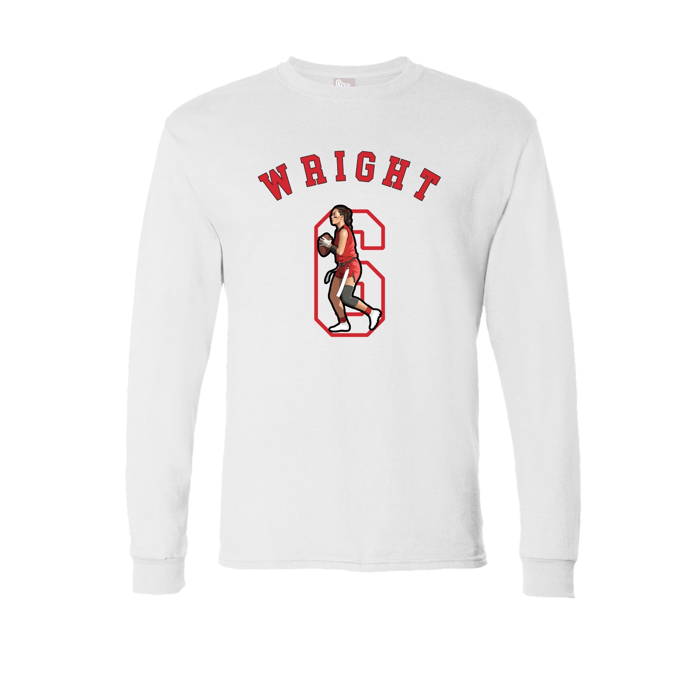 Long Sleeve Tee — Shirsey Arch in White