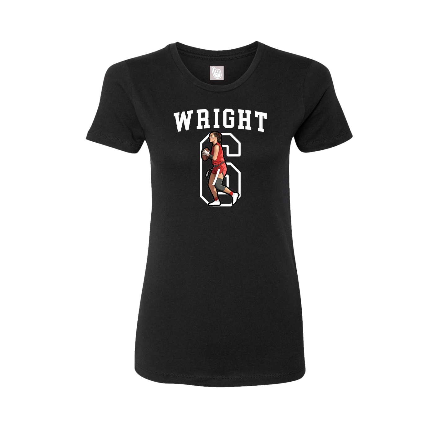 Fitted Women's Tee — Shirsey in Black