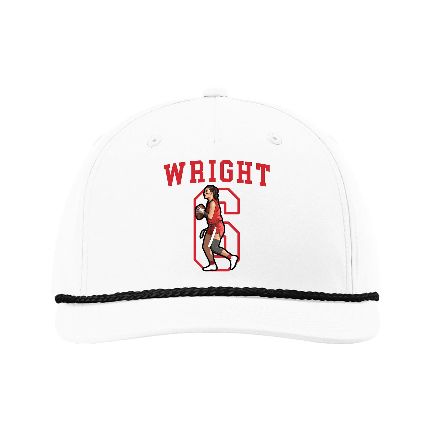 Five-Panel Classic Rope Cap — Shirsey in White