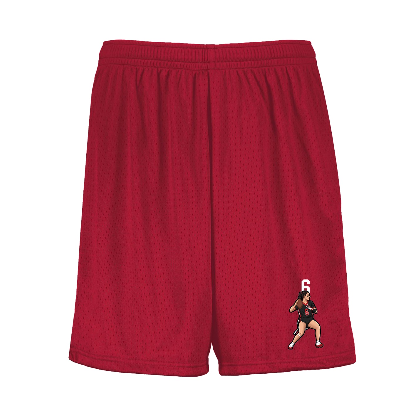 Shorts — Number Top in Red