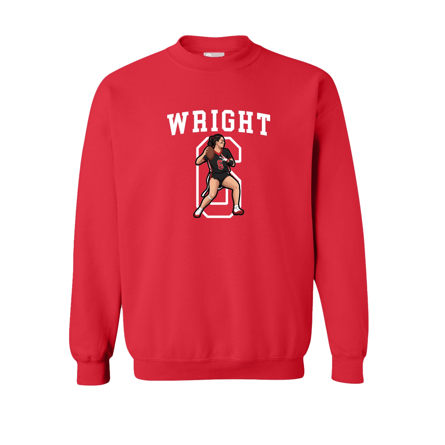 Fleece Crew — Shirsey in Red