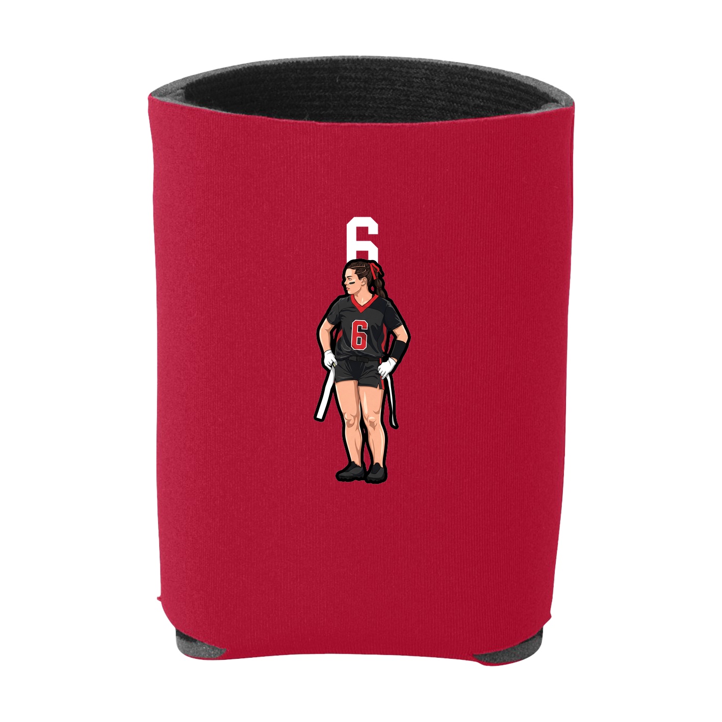 Can Holder — Number Top in Red