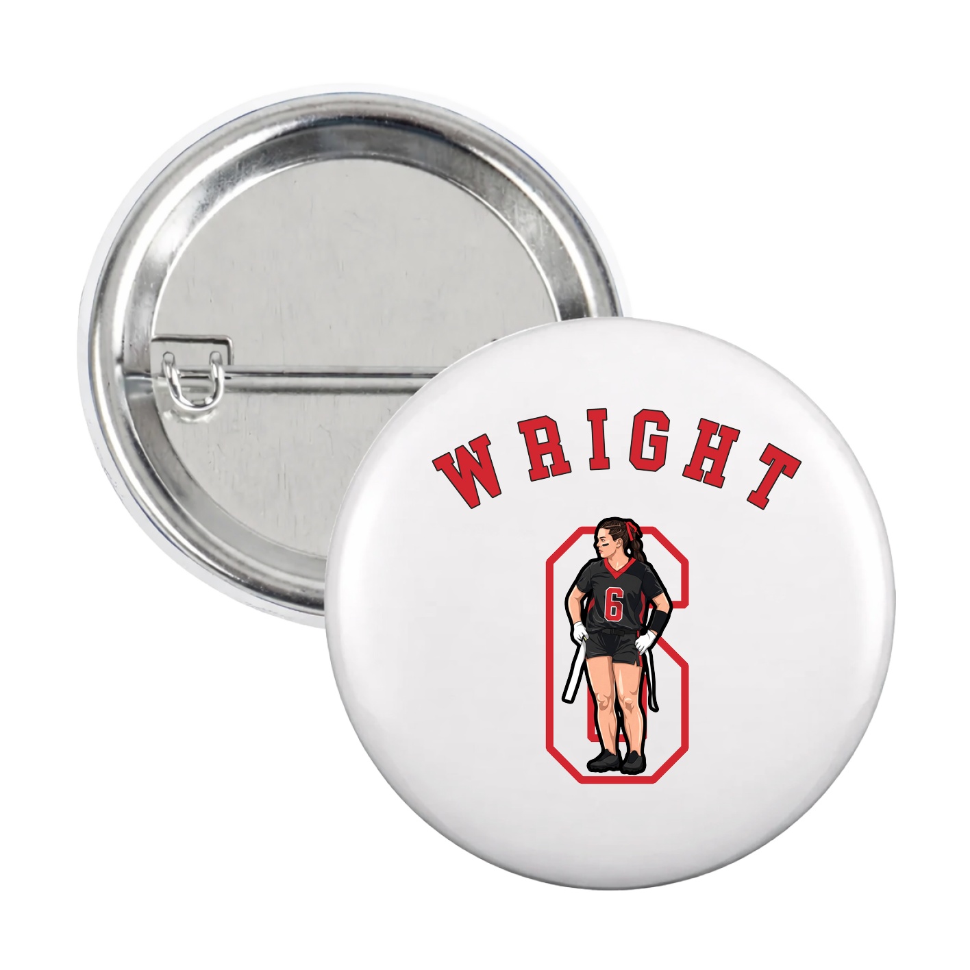 Game Day Button — Shirsey Arch in White
