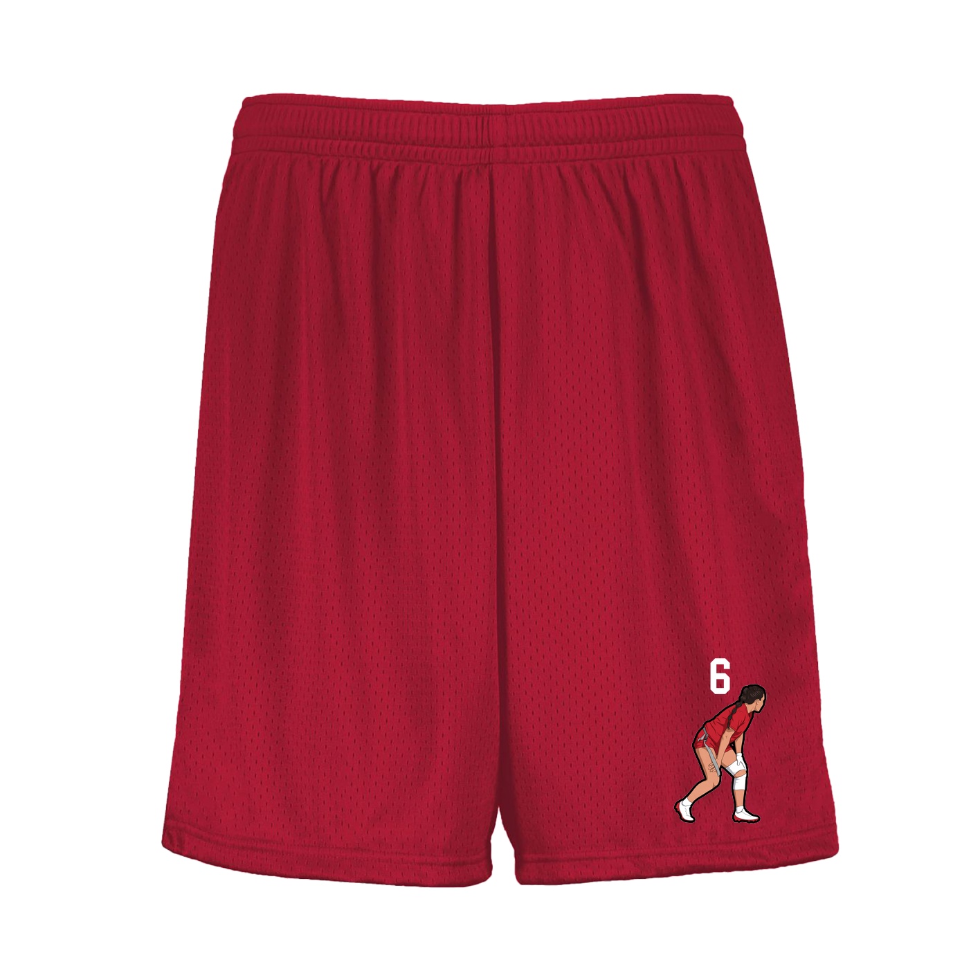Shorts — Number Top in Red