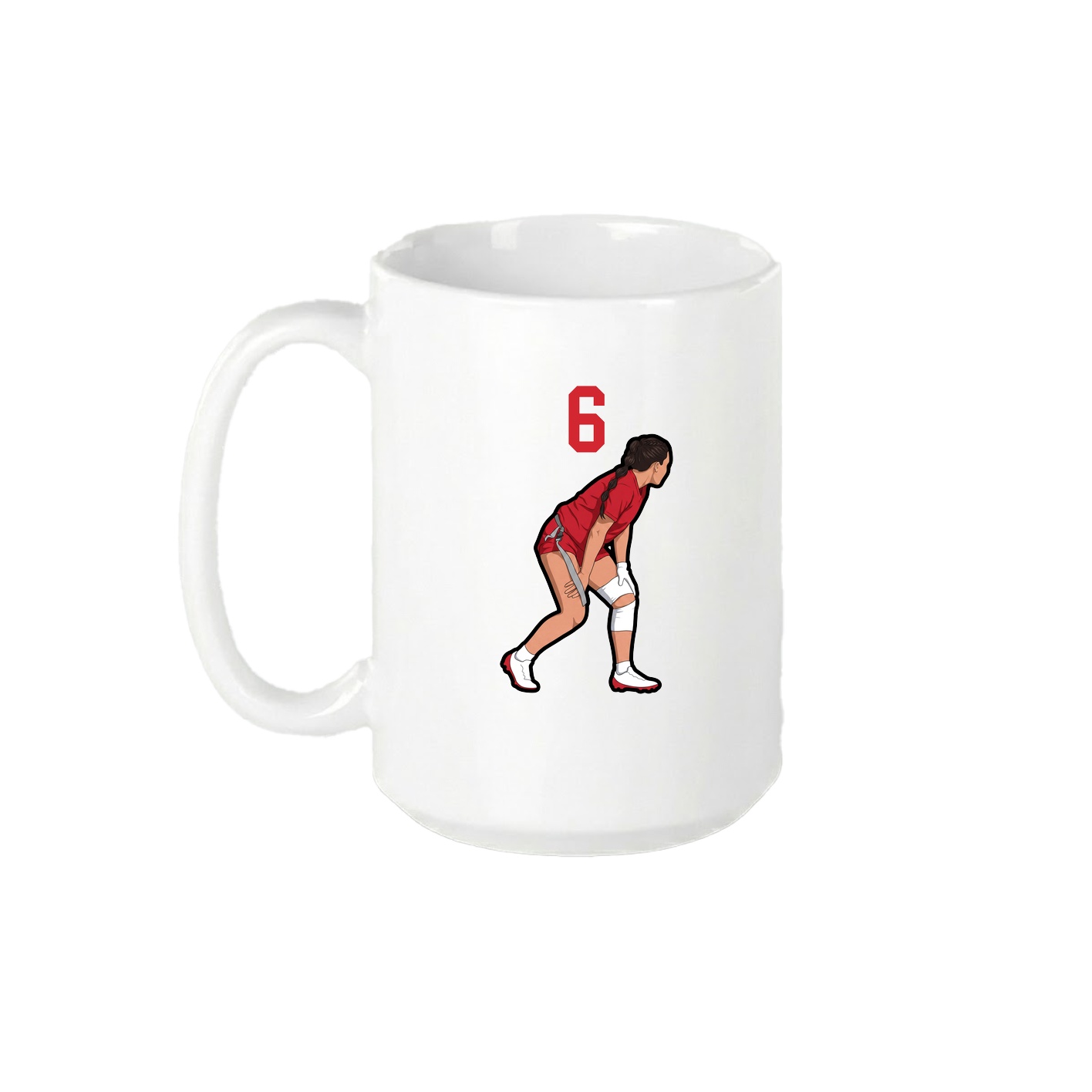 15oz Coffee Mug — Number Top in White