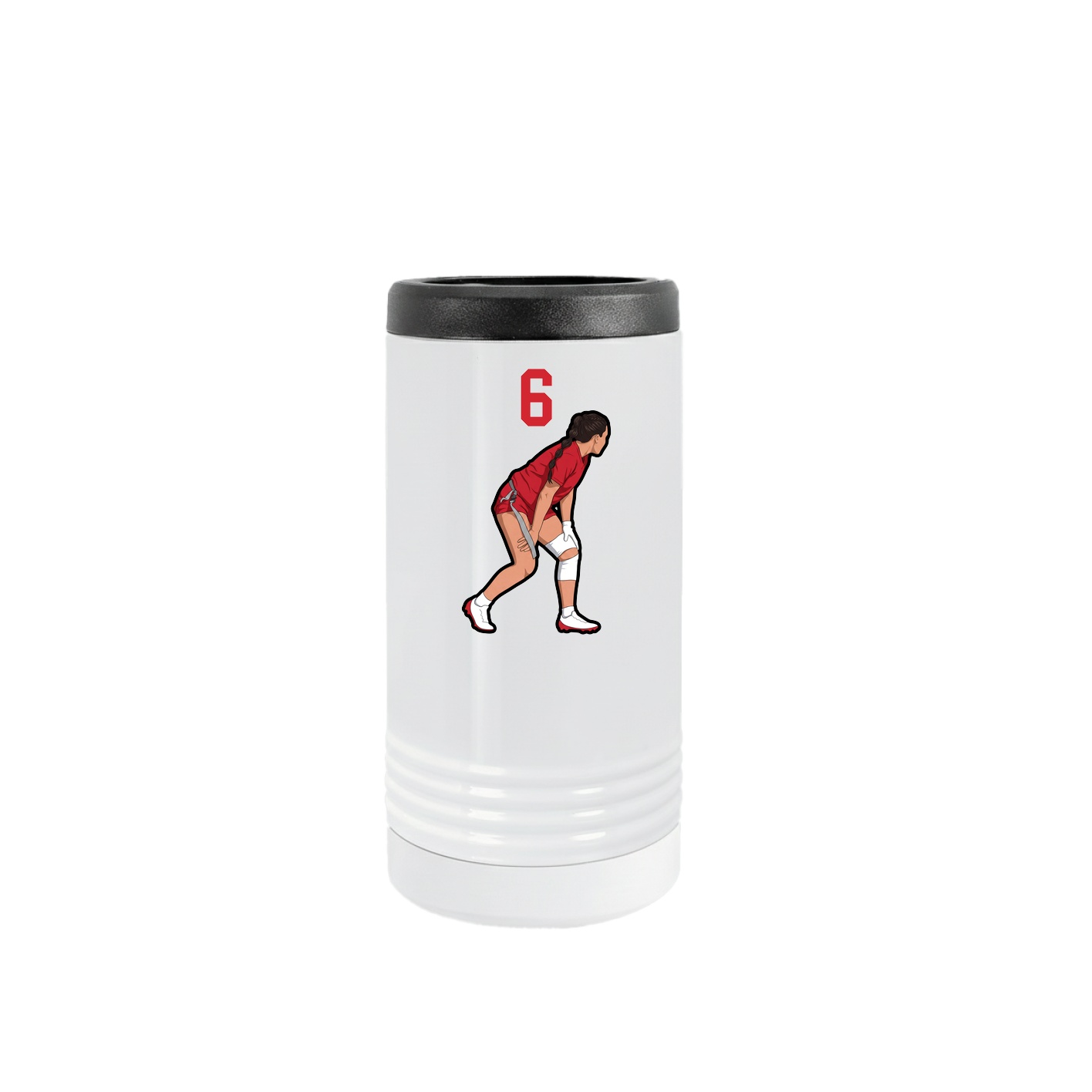 Slim Beverage Holder — Number Top in White
