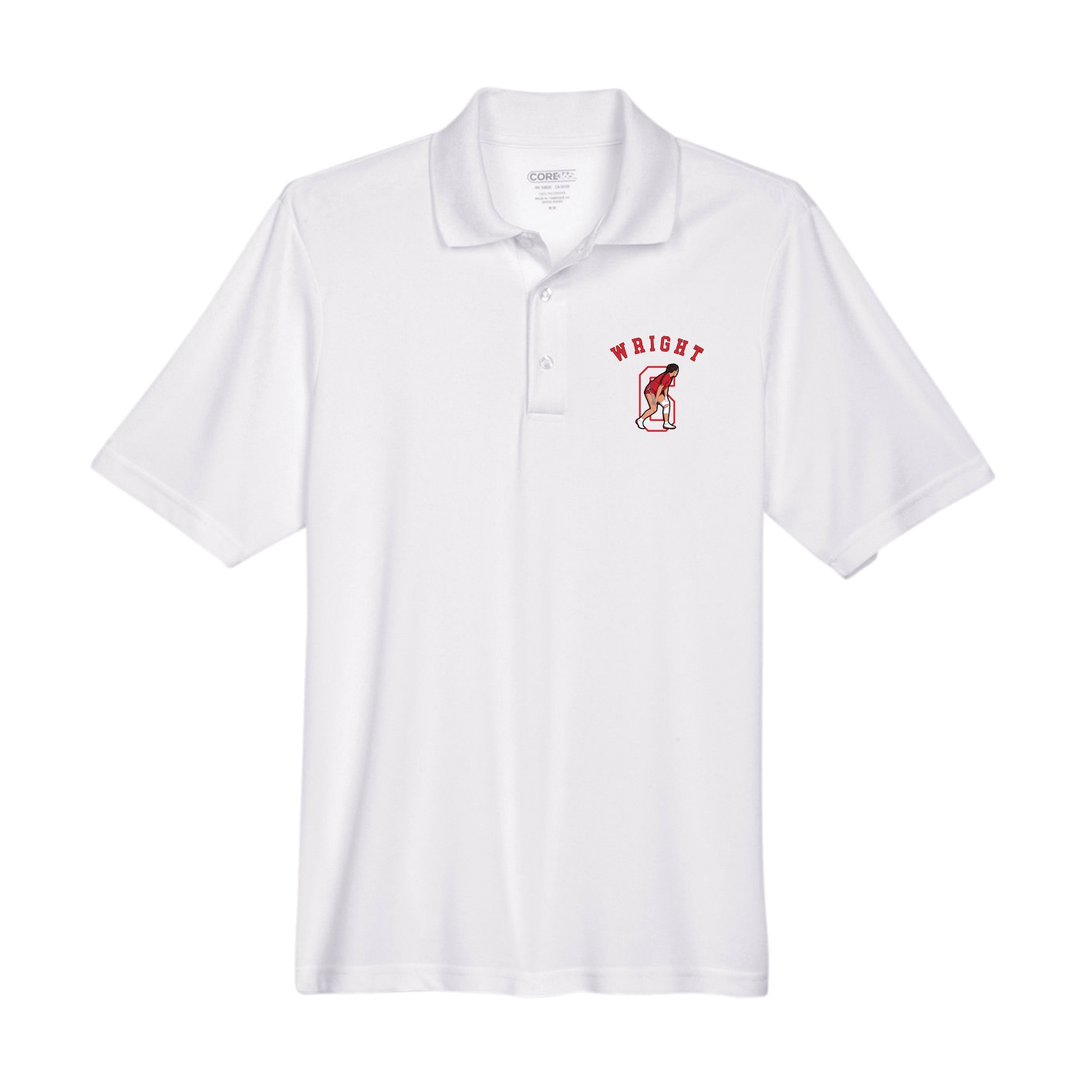 Performance Polo — Shirsey Arch in White