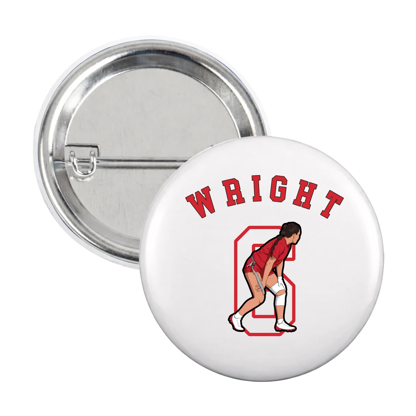 Game Day Button — Shirsey Arch in White