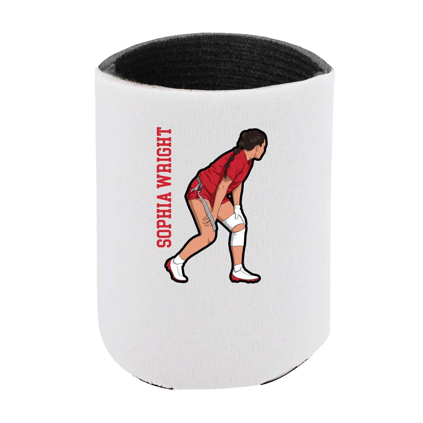Can Holder — Name Vertical in White
