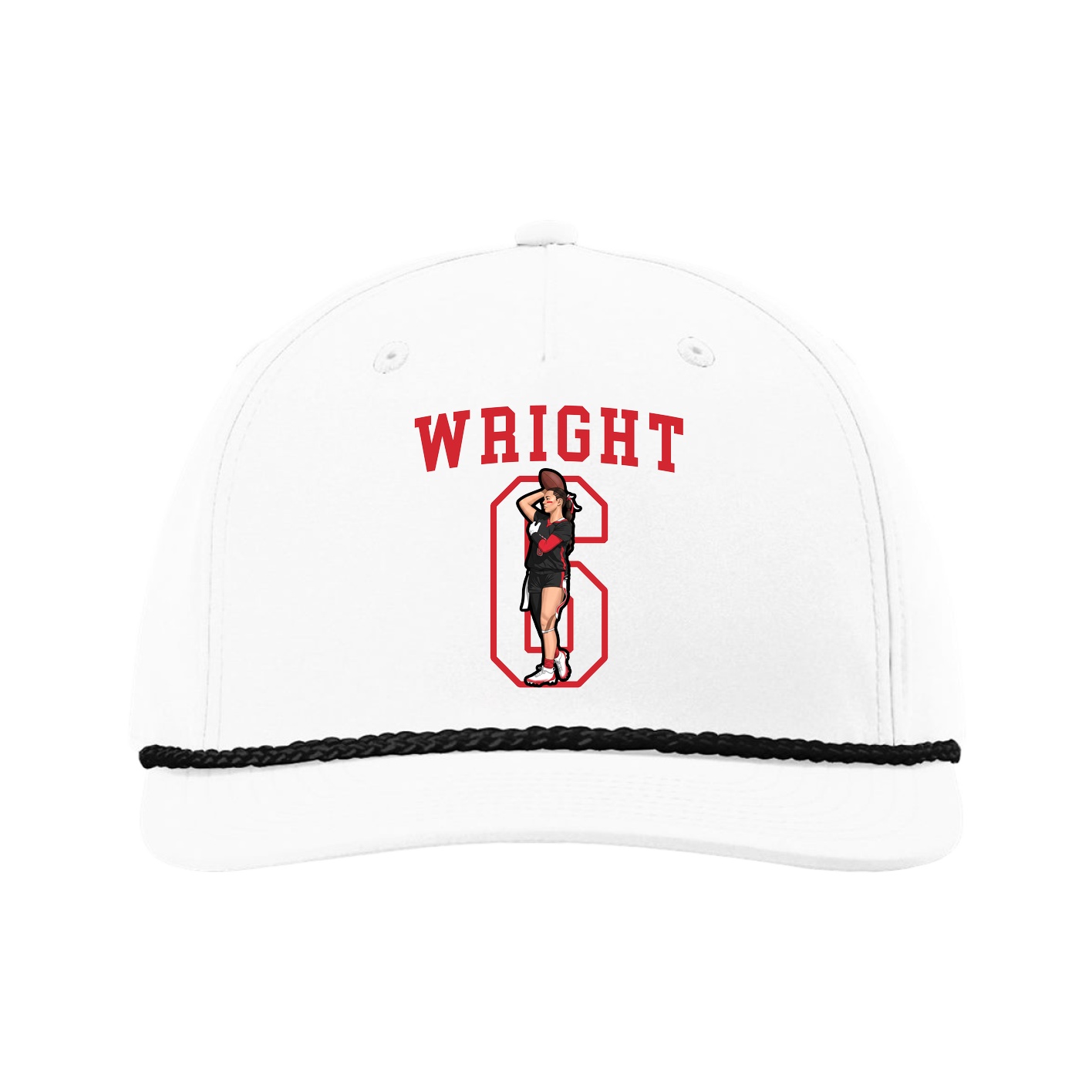 Five-Panel Classic Rope Cap — Shirsey in White
