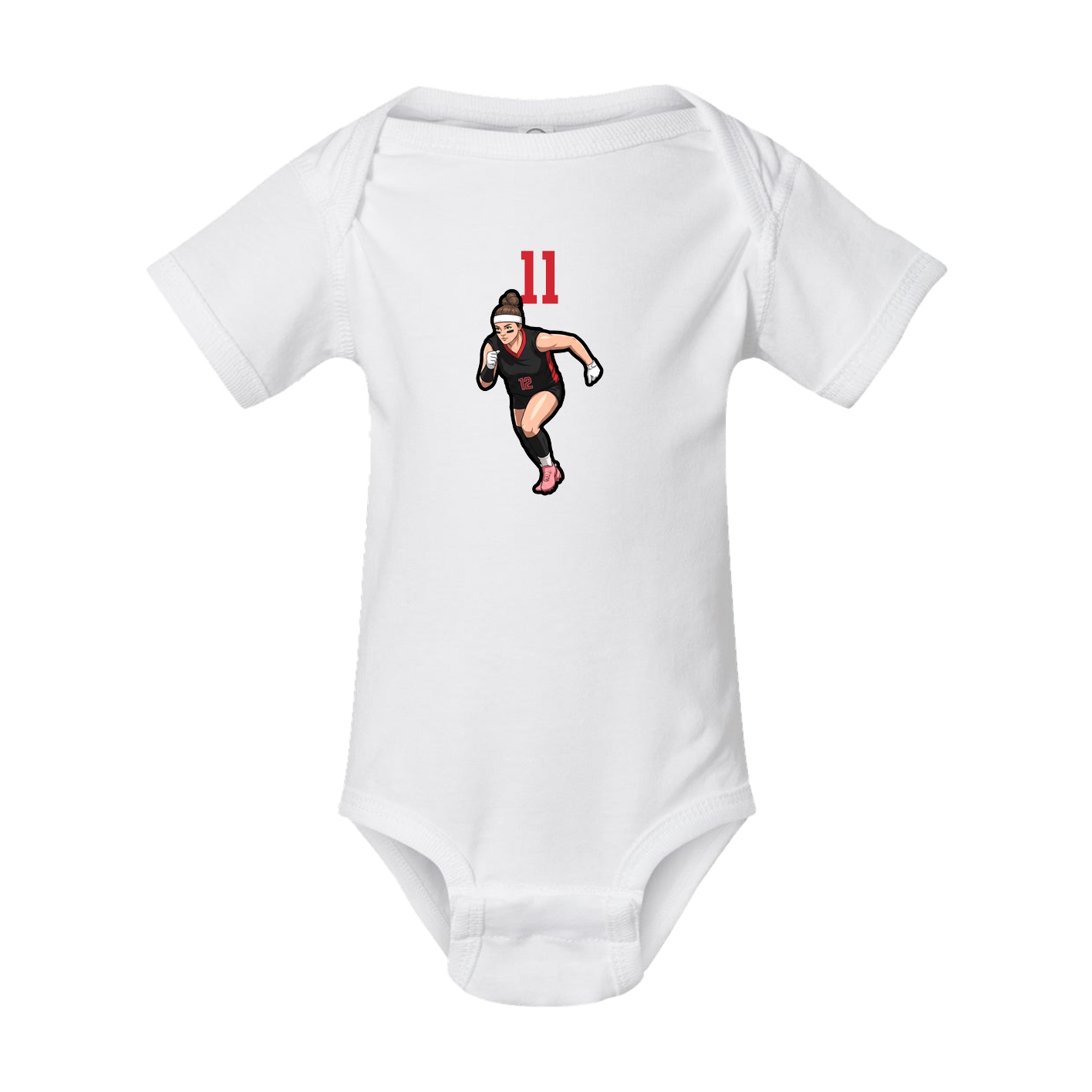 Baby Onesie — Number Top in White