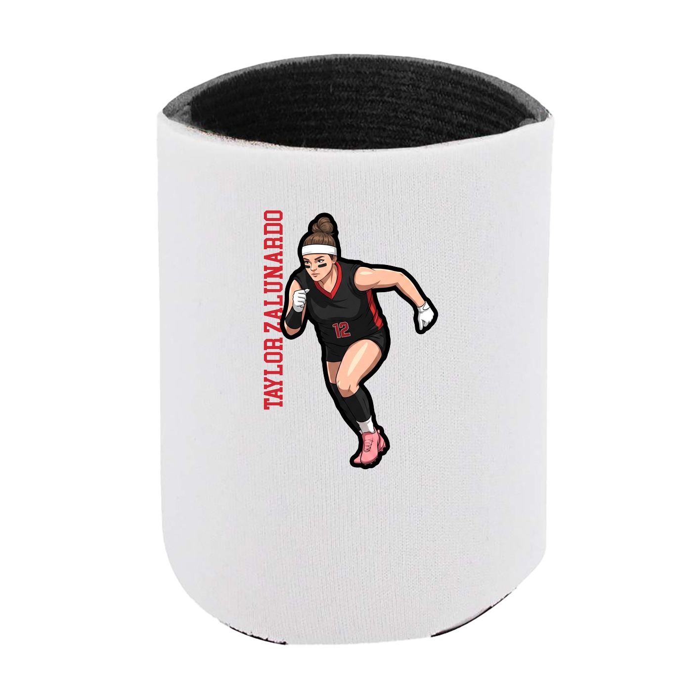Can Holder — Name Vertical in White