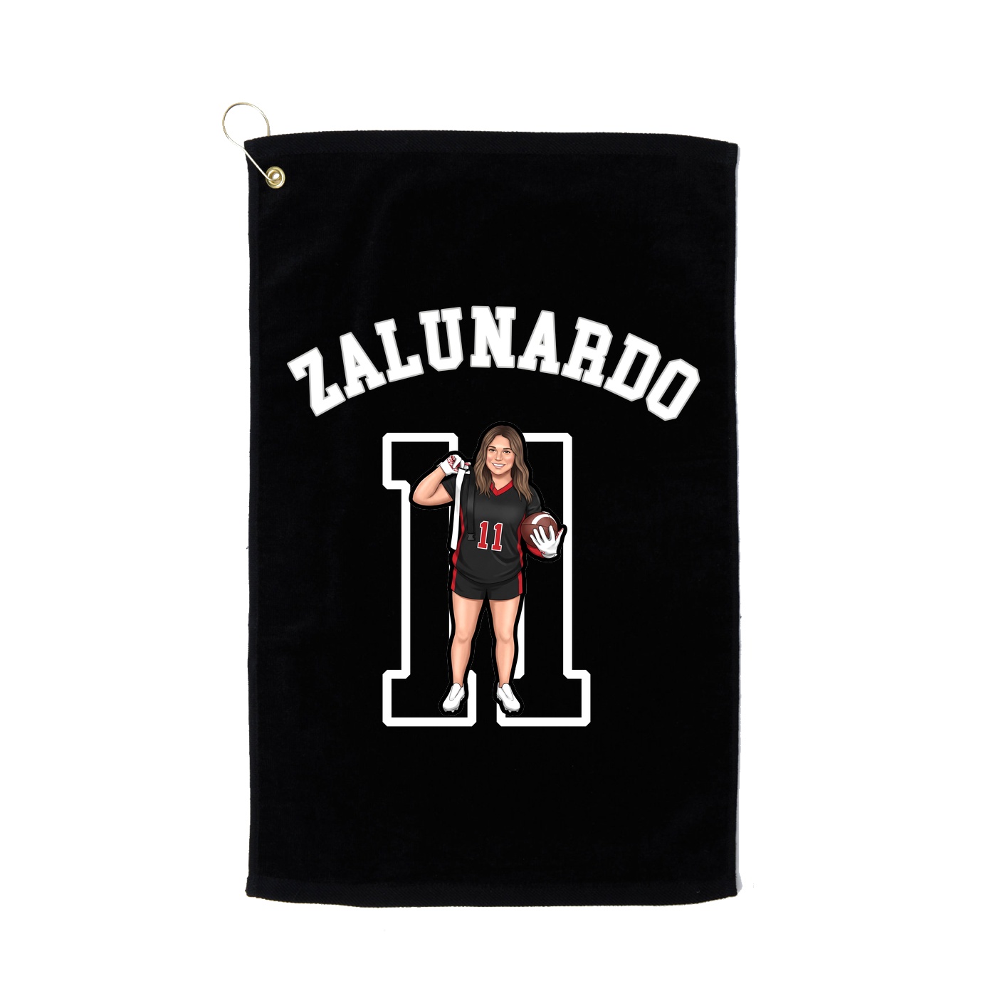 Golf Towel — Shirsey Arch in Black