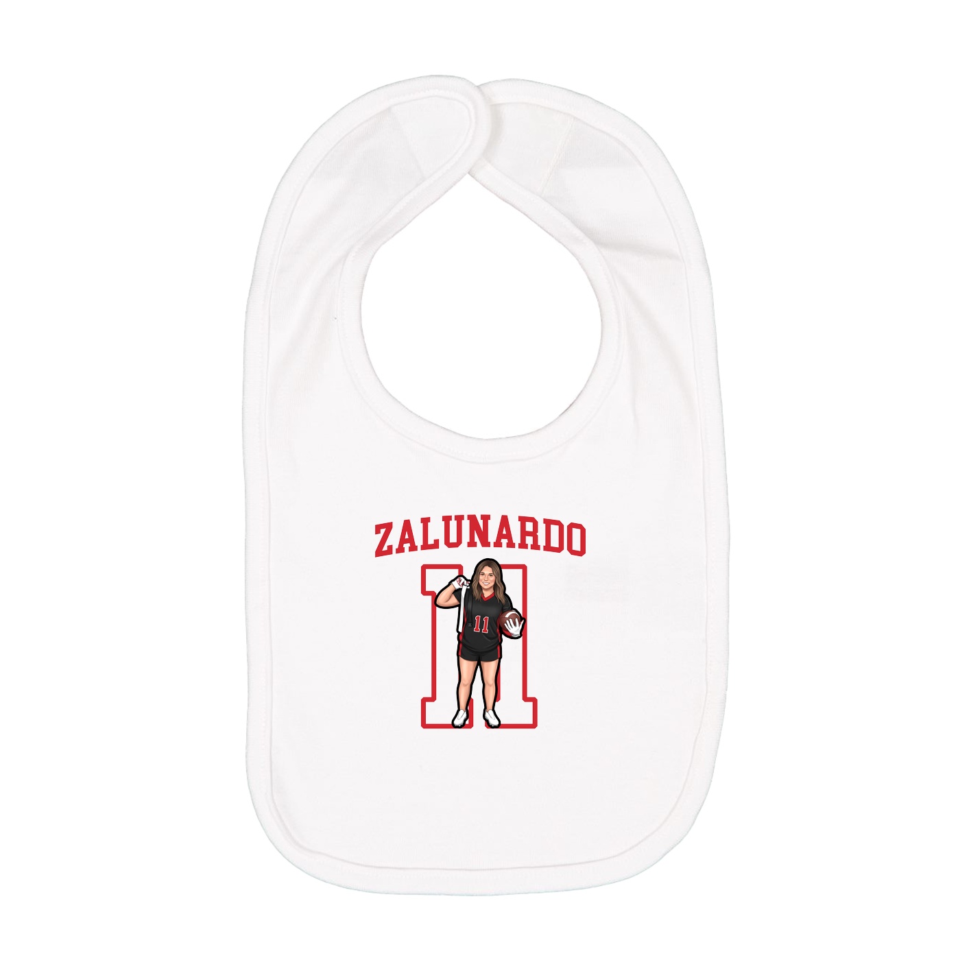 Infant Bib — Shirsey in White