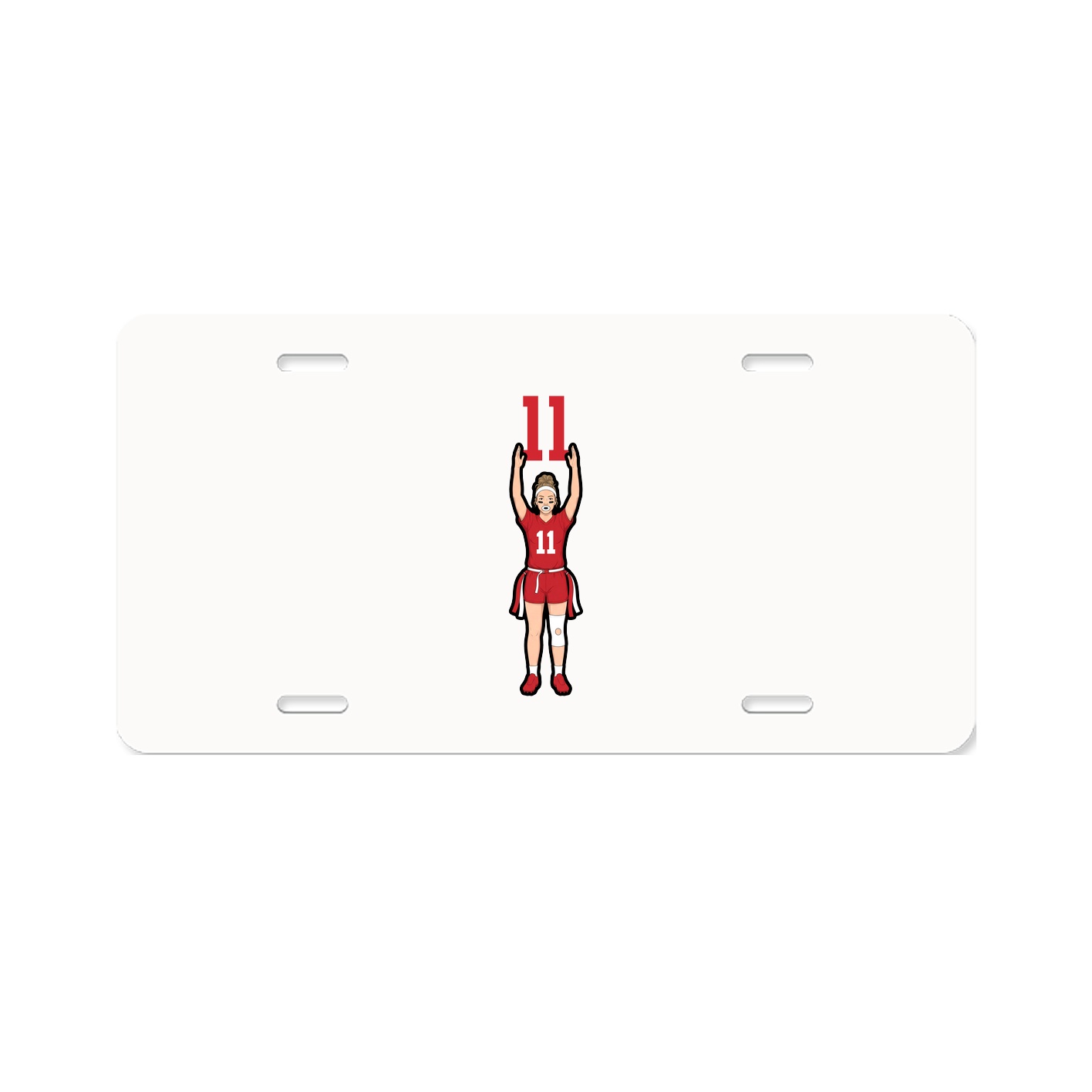 License Plate — Number Top in Classic