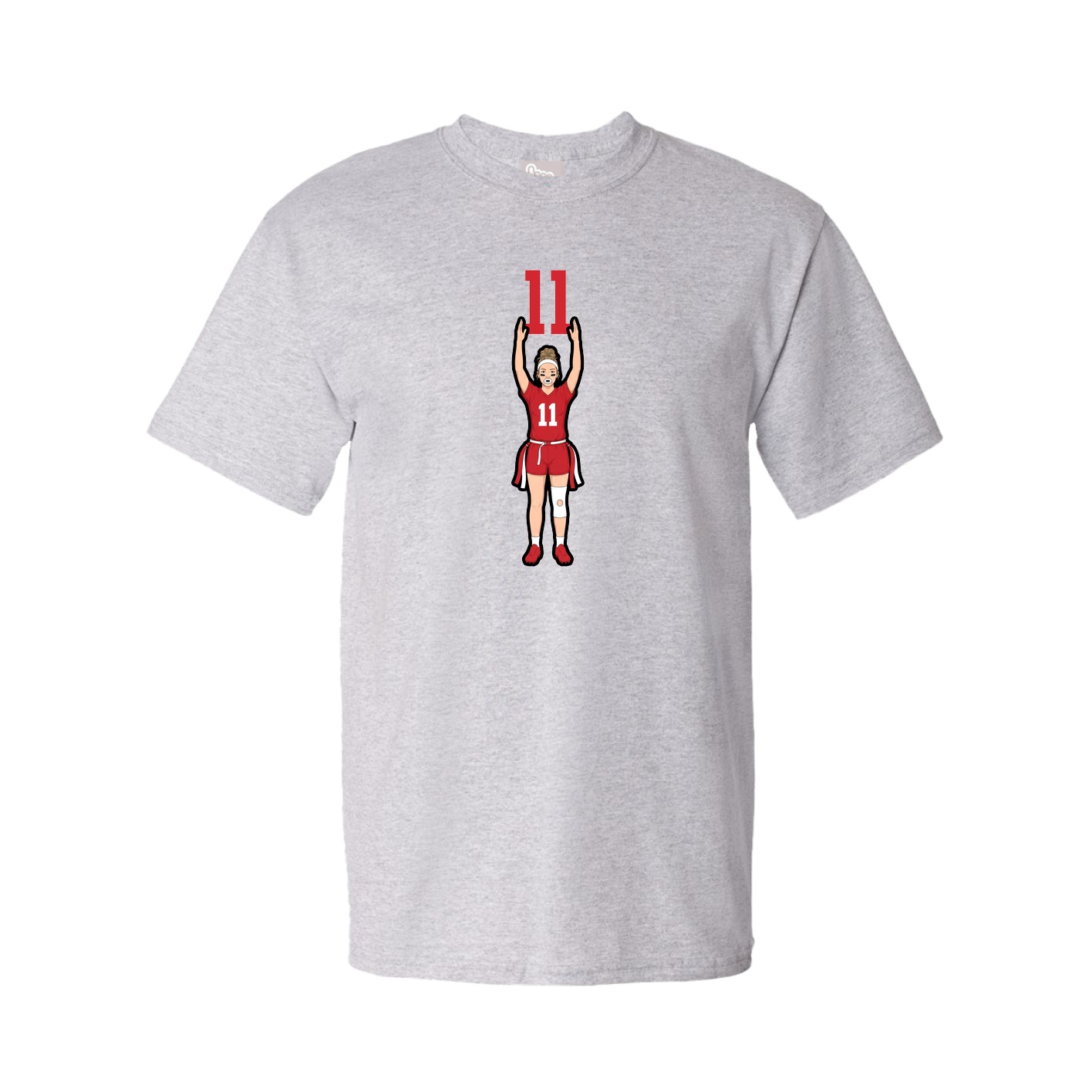 Tee — Number Top in Grey