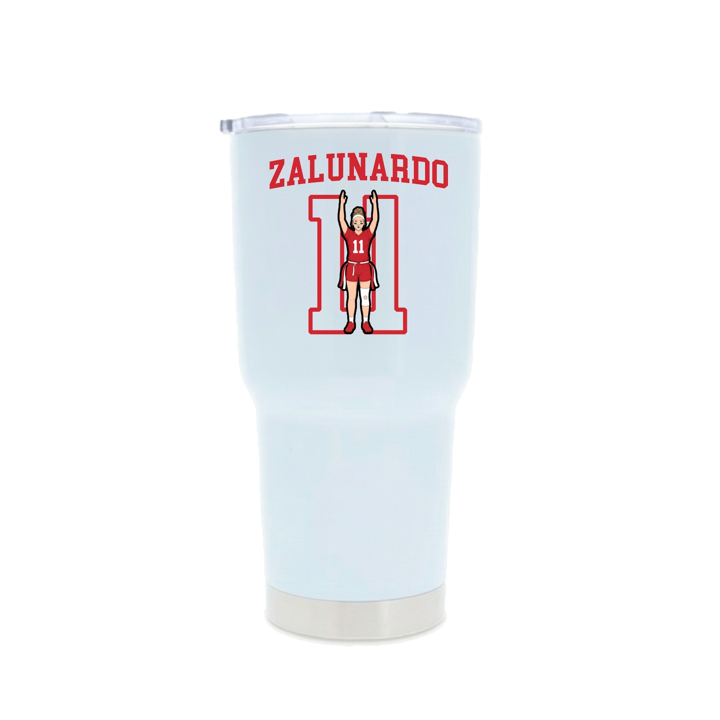30oz Stainless Steel Tumbler — Shirsey in White