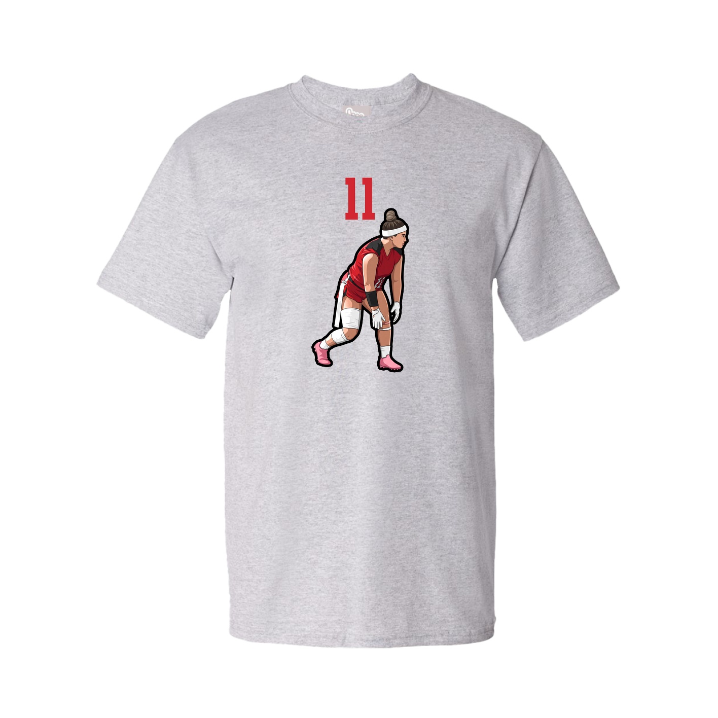 Tee — Number Top in Grey
