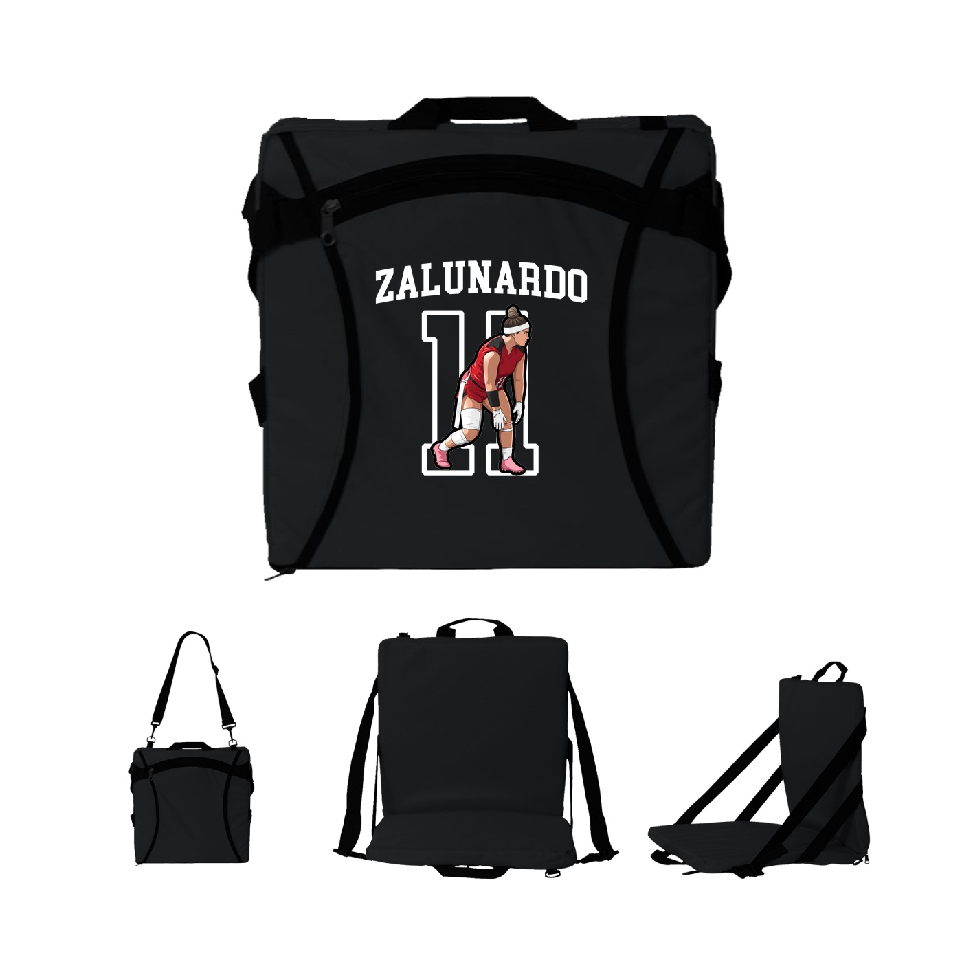 Folding Stadium Seat — Shirsey in Black