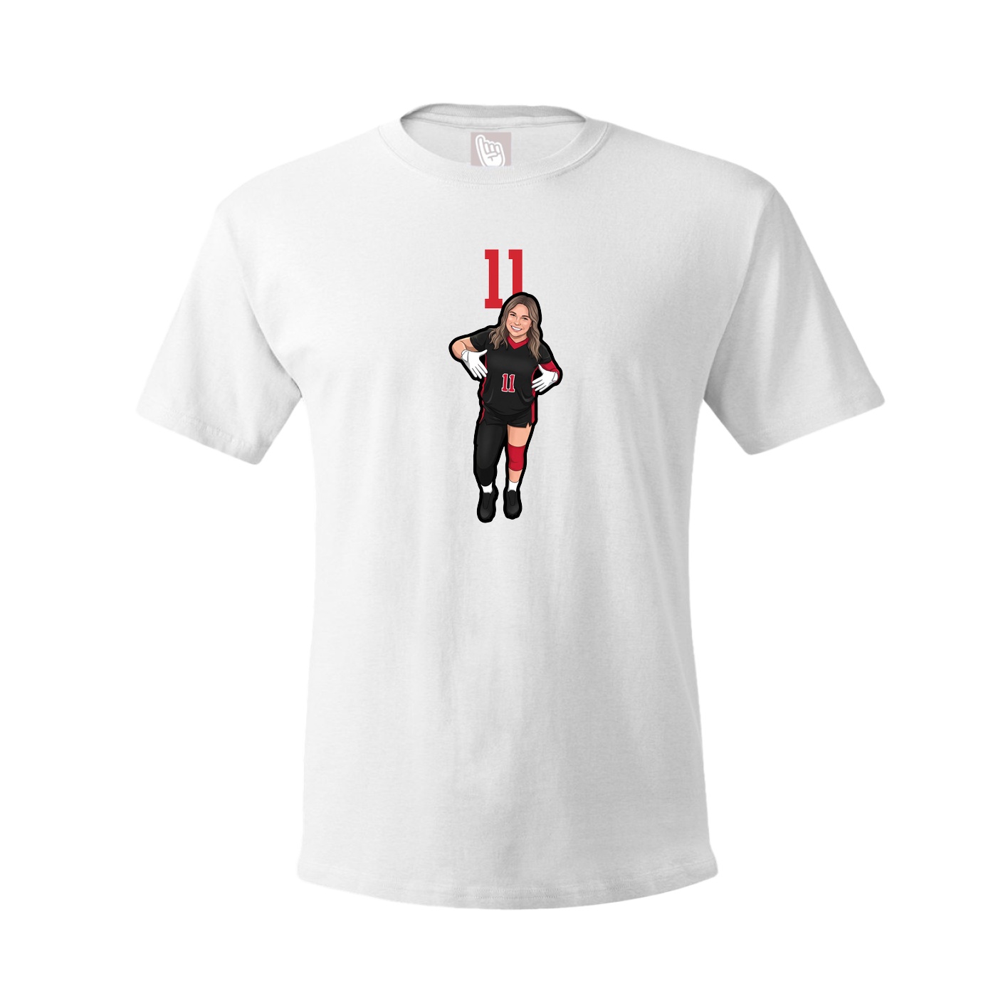 Tee — Number Top in White