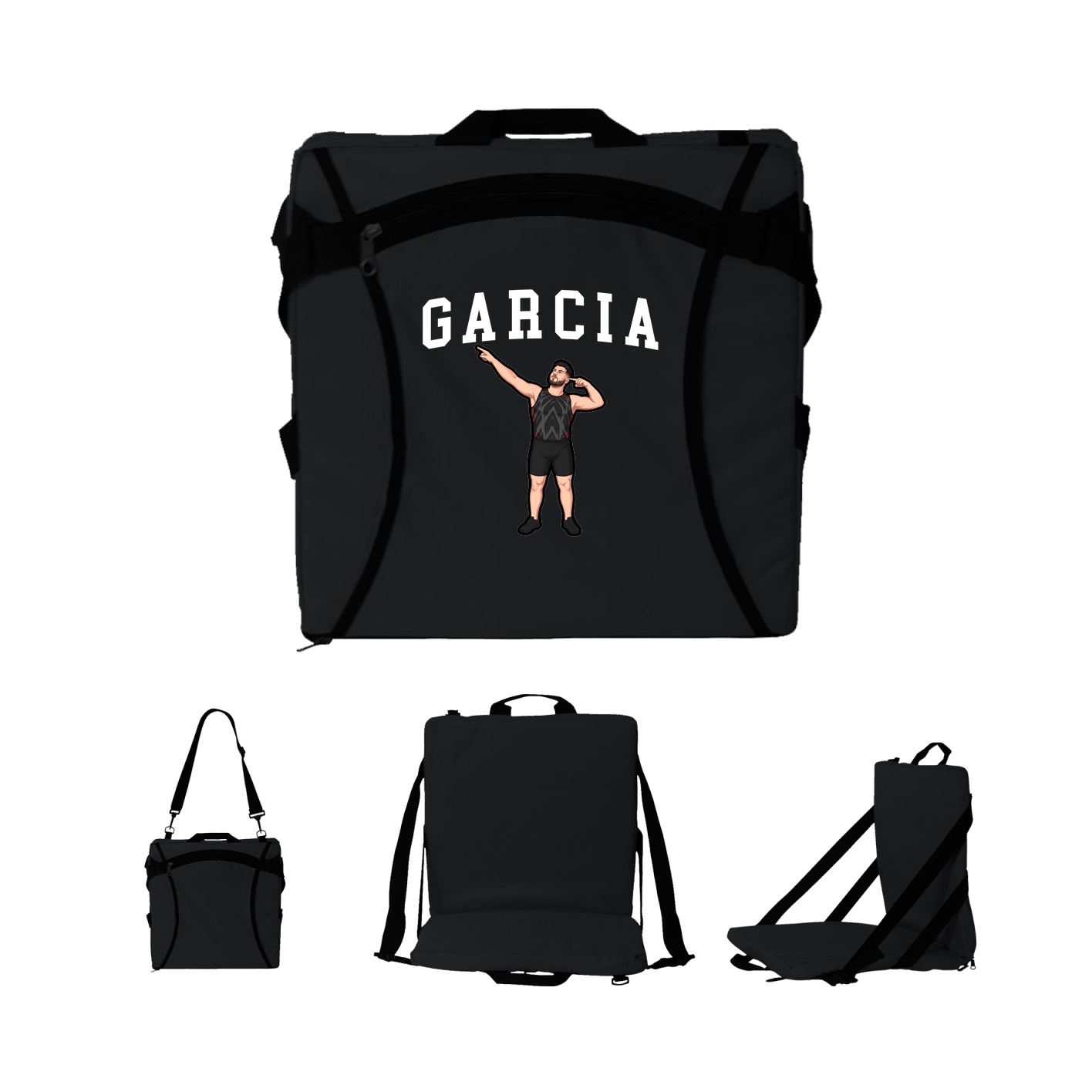 Folding Stadium Seat — Shirsey in Black