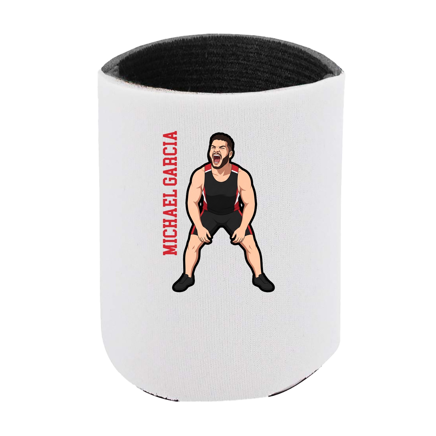 Can Holder — Name Vertical in White