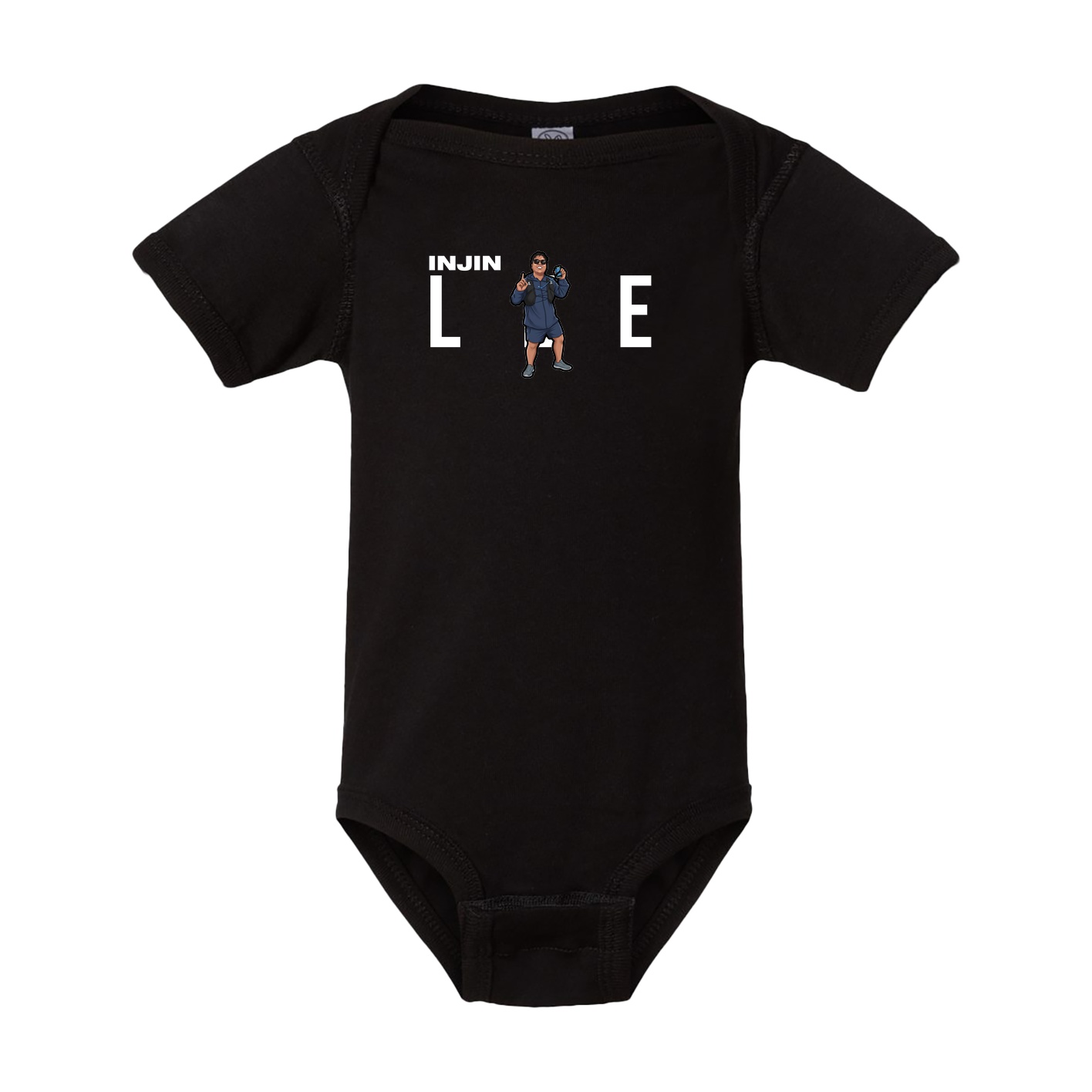 Baby Onesie — Player Name in Black