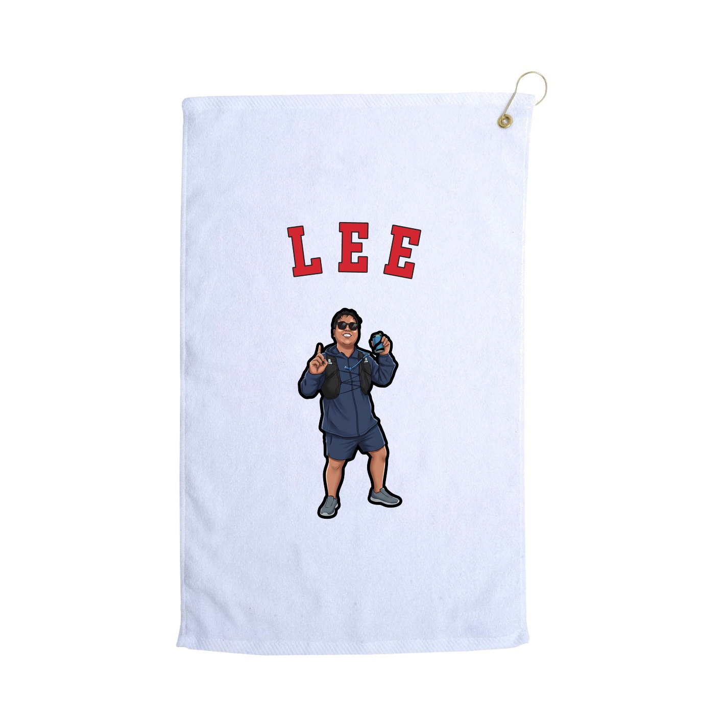 Golf Towel — Shirsey Arch in White