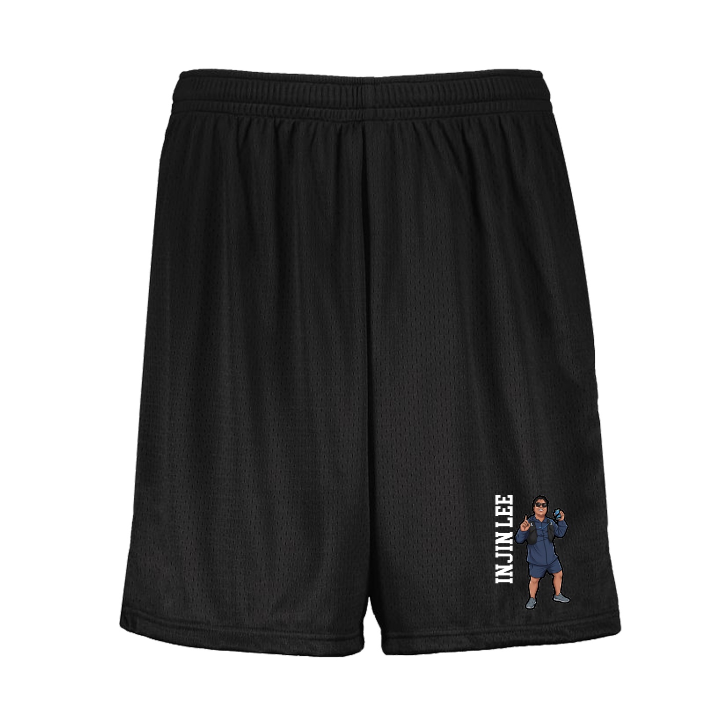Shorts — Name Vertical in Black