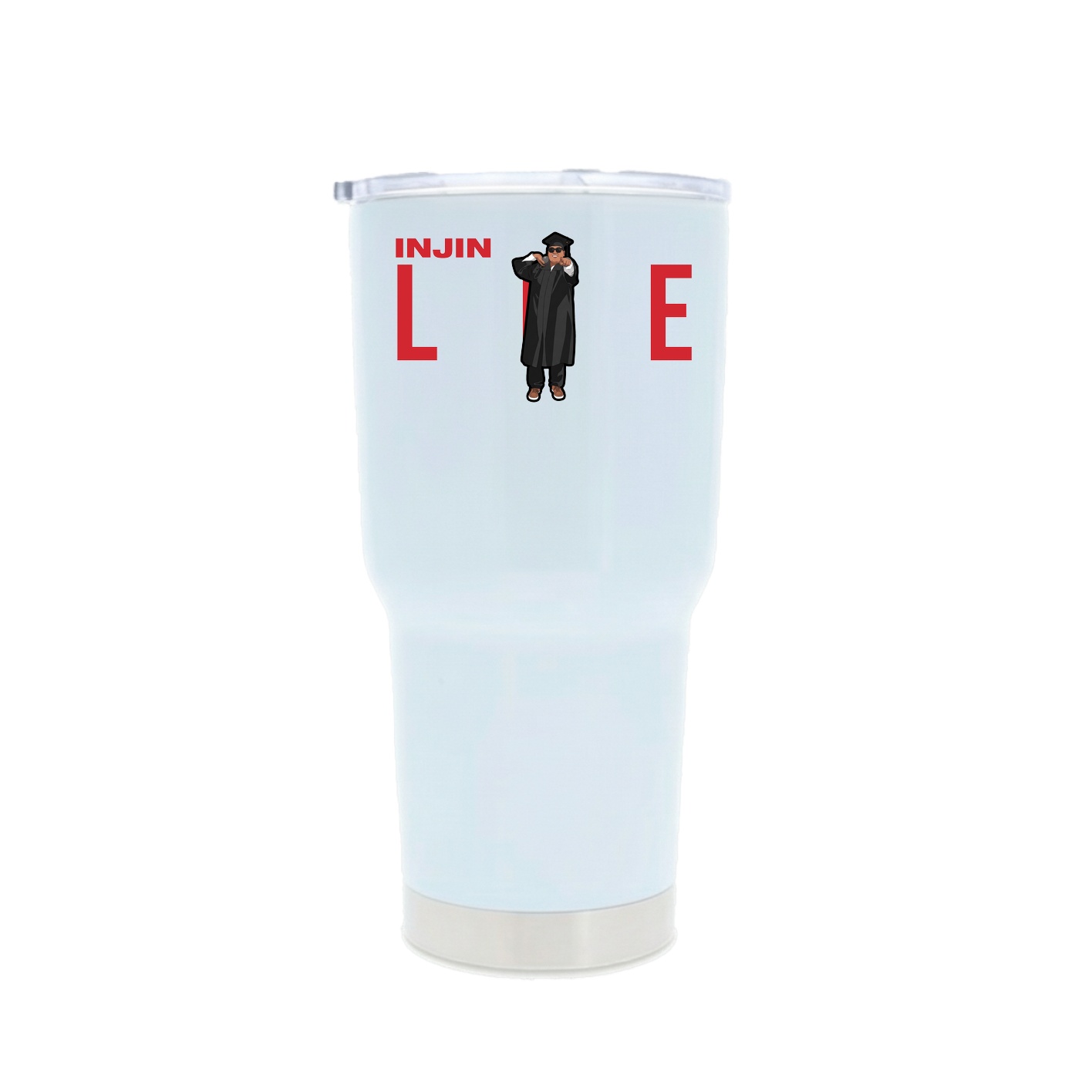 30oz Stainless Steel Tumbler — Player Name in White