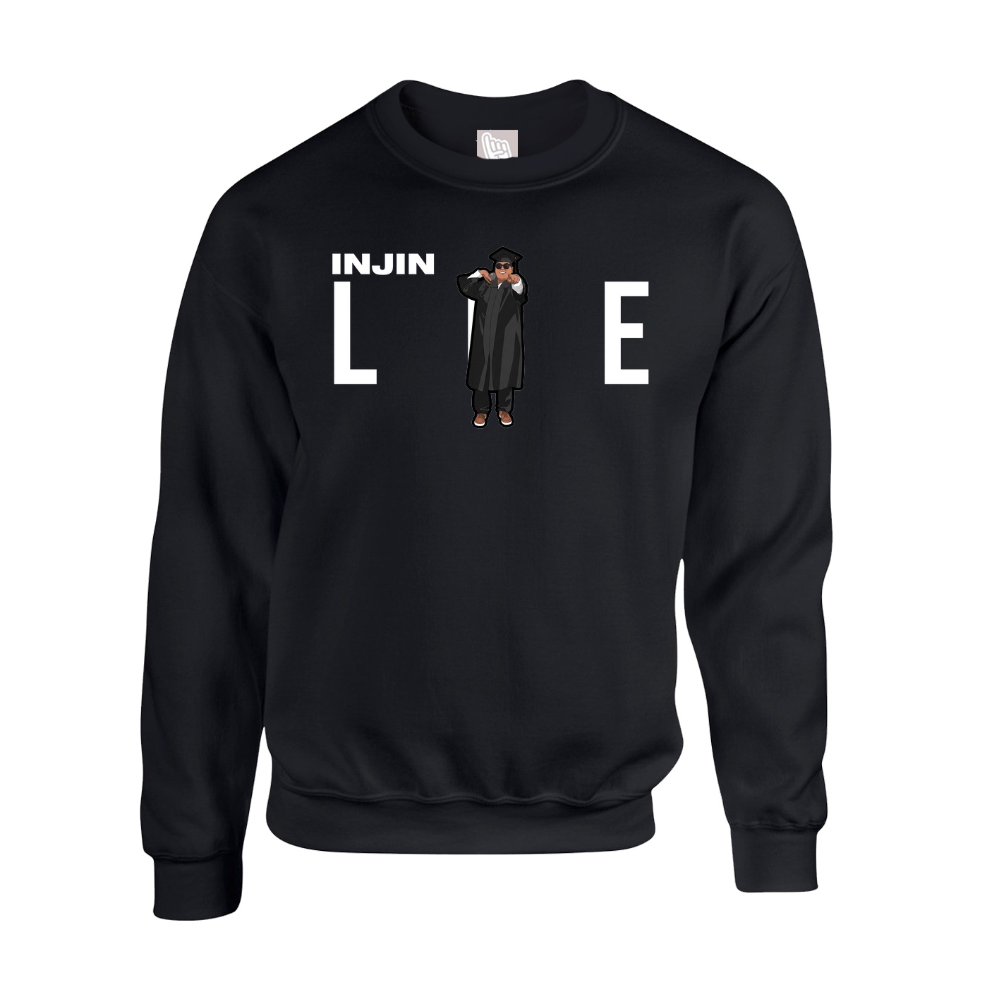 Fleece Crew — Player Name in Black