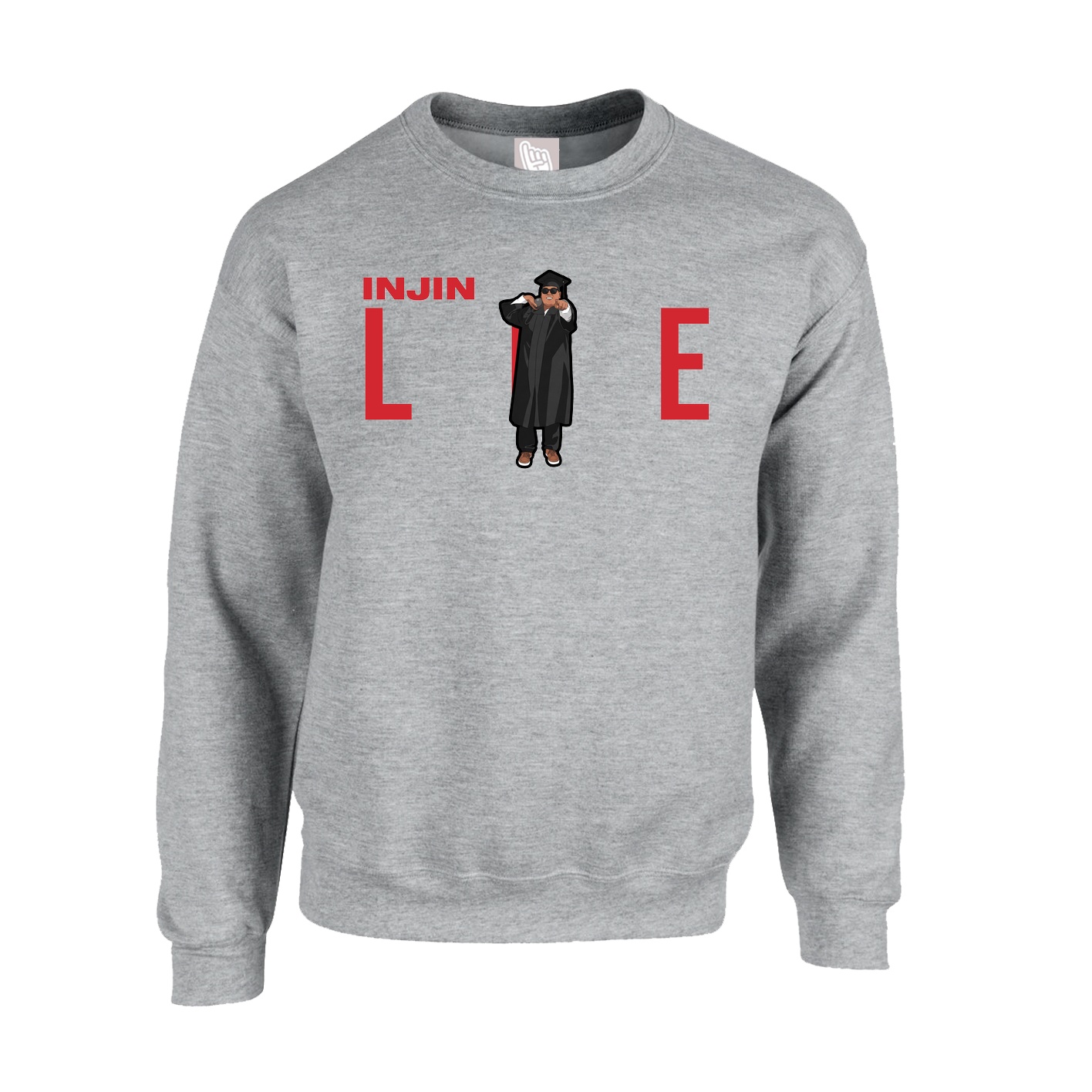 Fleece Crew — Player Name in Grey
