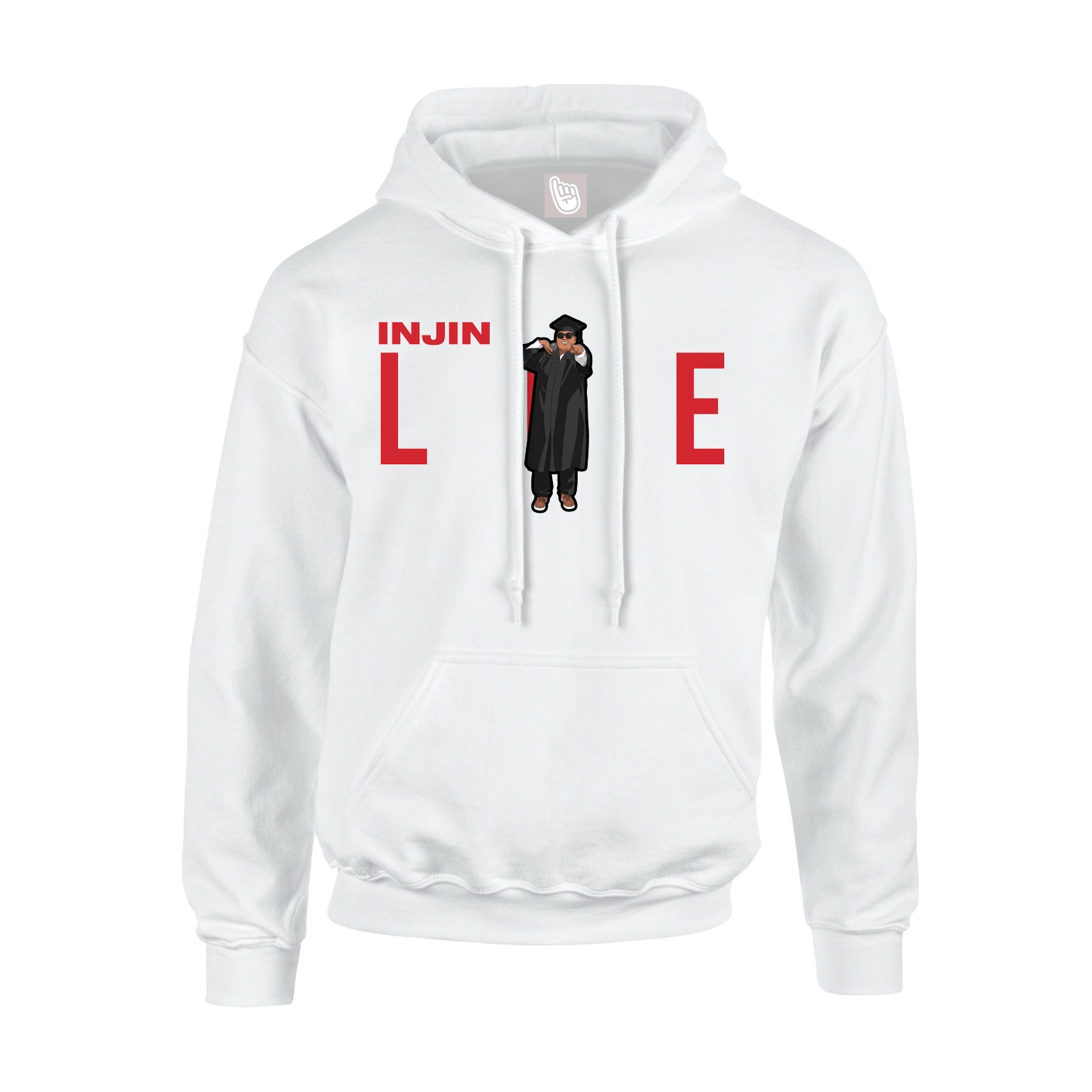 Youth Hoodie — Player Name in White