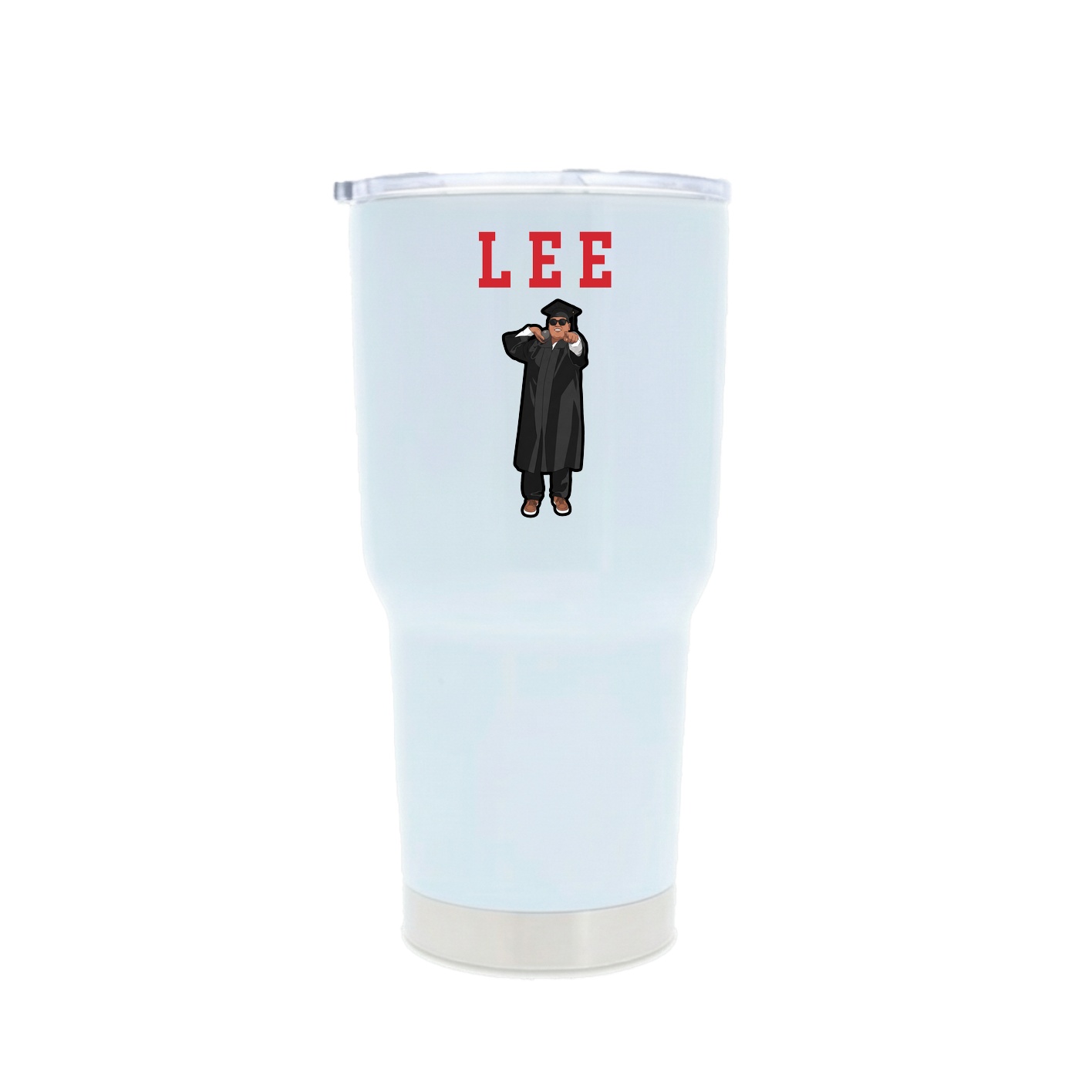 30oz Stainless Steel Tumbler — Shirsey in White