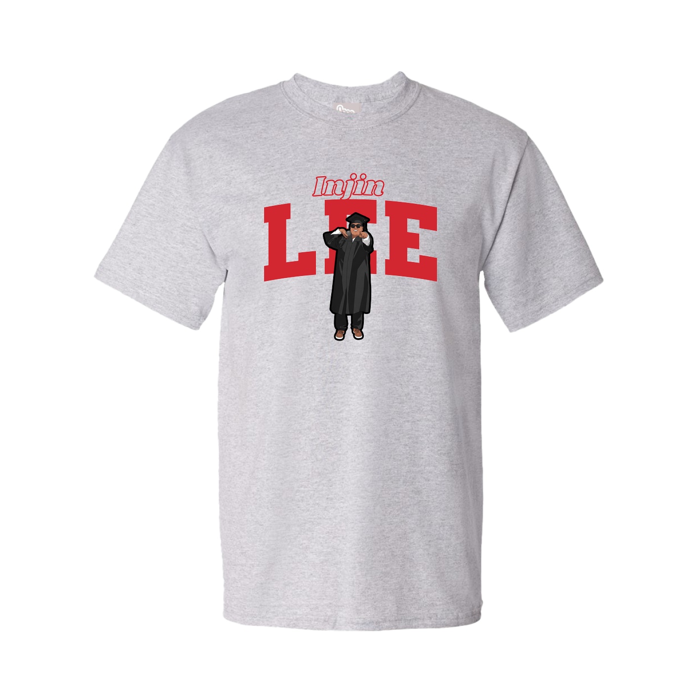 Youth Tee — Name Arch in Grey