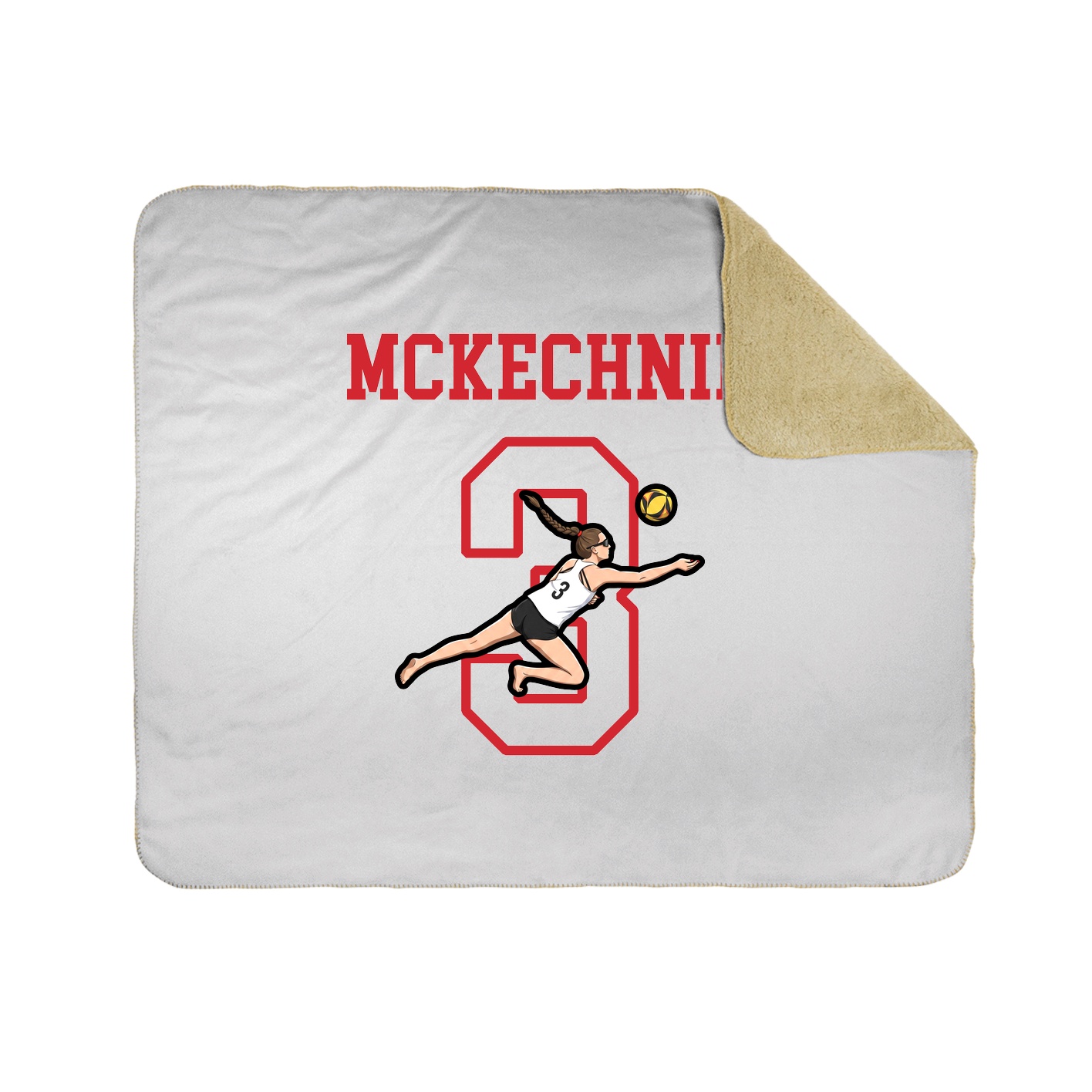 Throw Blanket — Shirsey in White