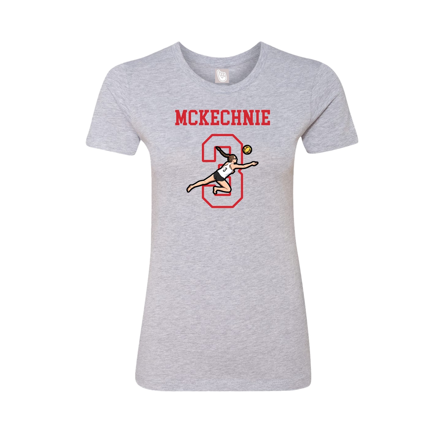 Fitted Women's Tee — Shirsey in Grey