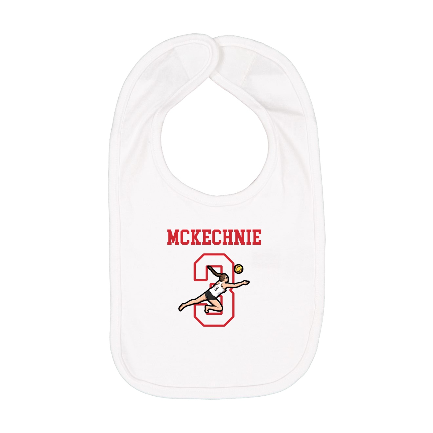 Infant Bib — Shirsey in White