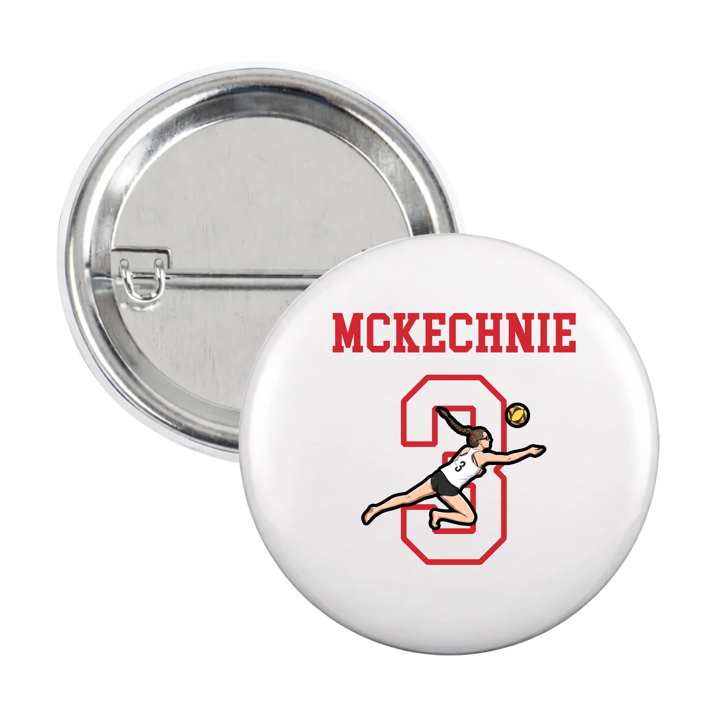 Game Day Button — Shirsey in White