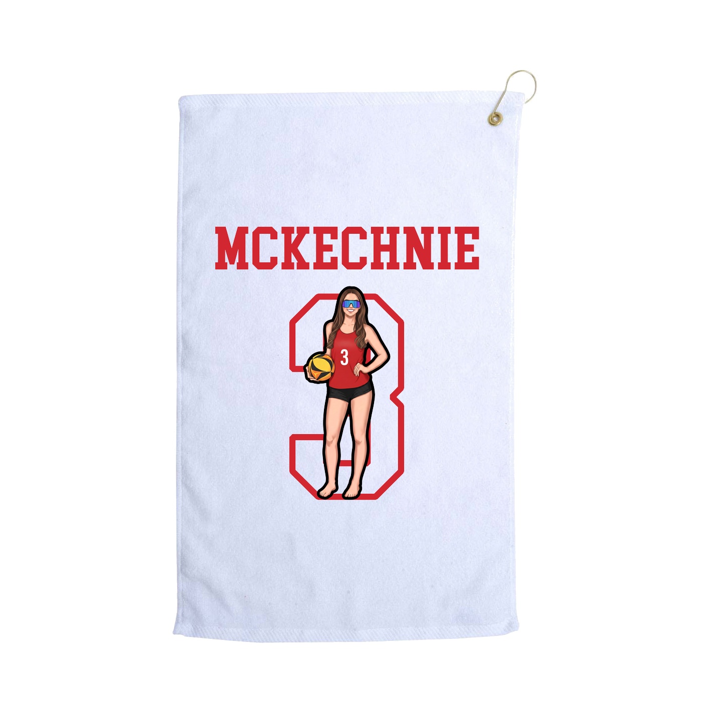 Golf Towel — Shirsey in White