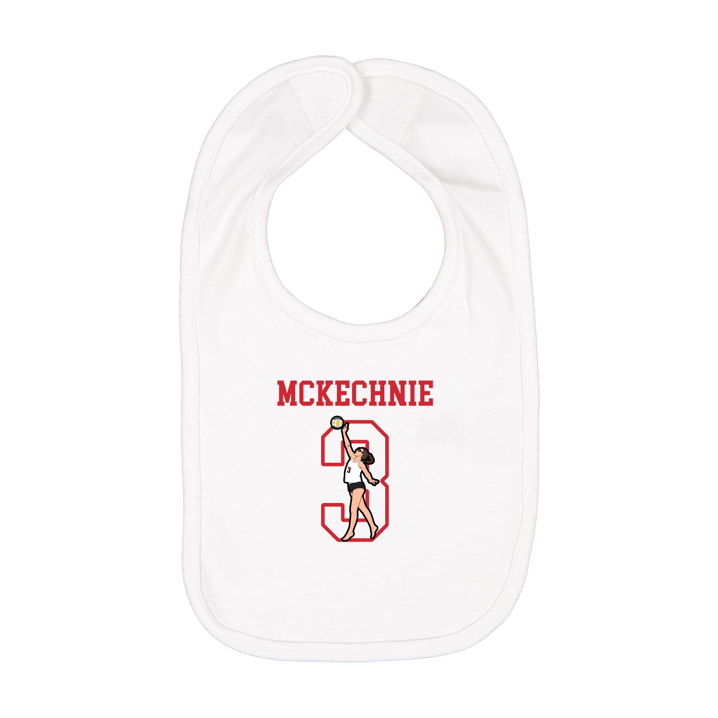 Infant Bib — Shirsey in White