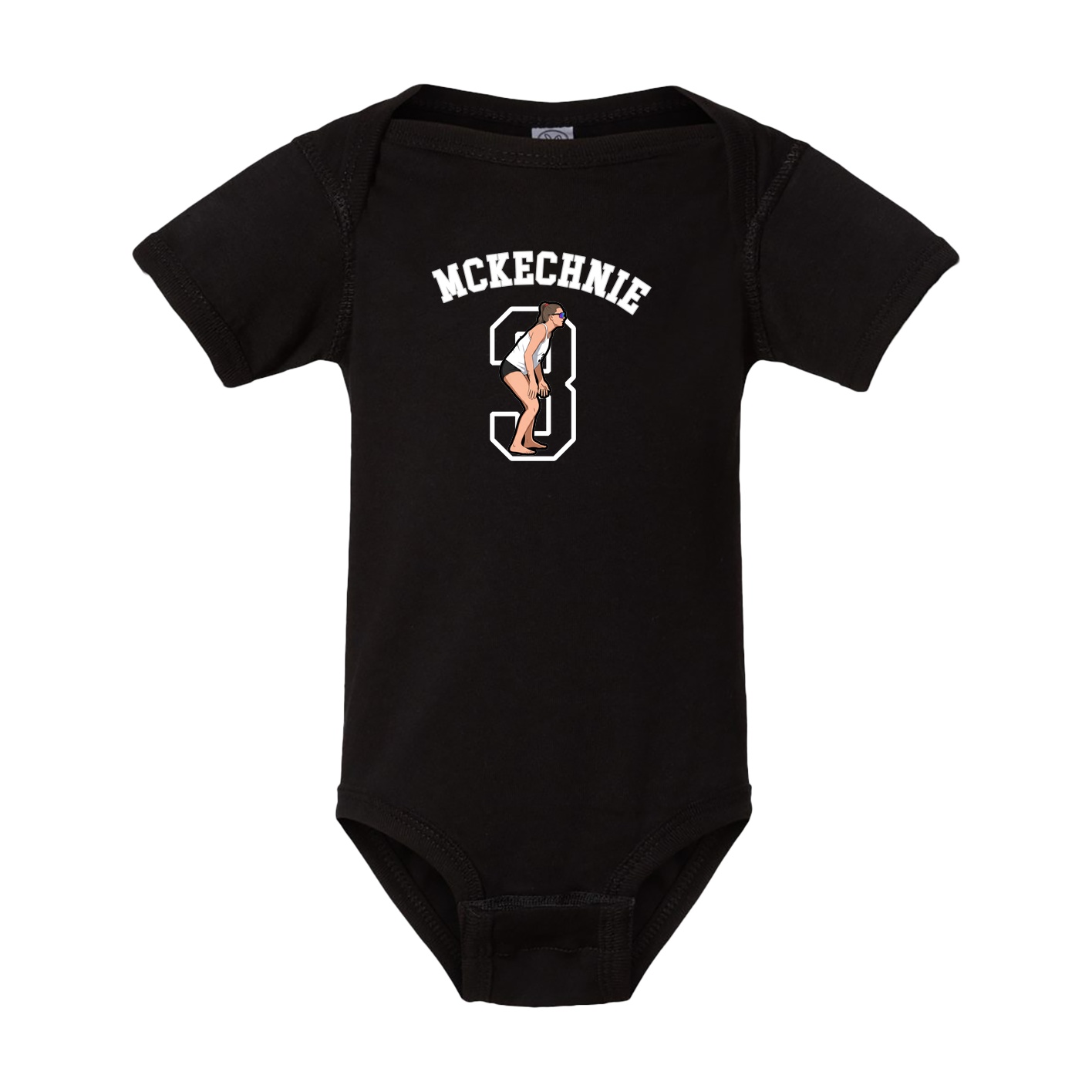 Baby Onesie — Shirsey Arch in Black