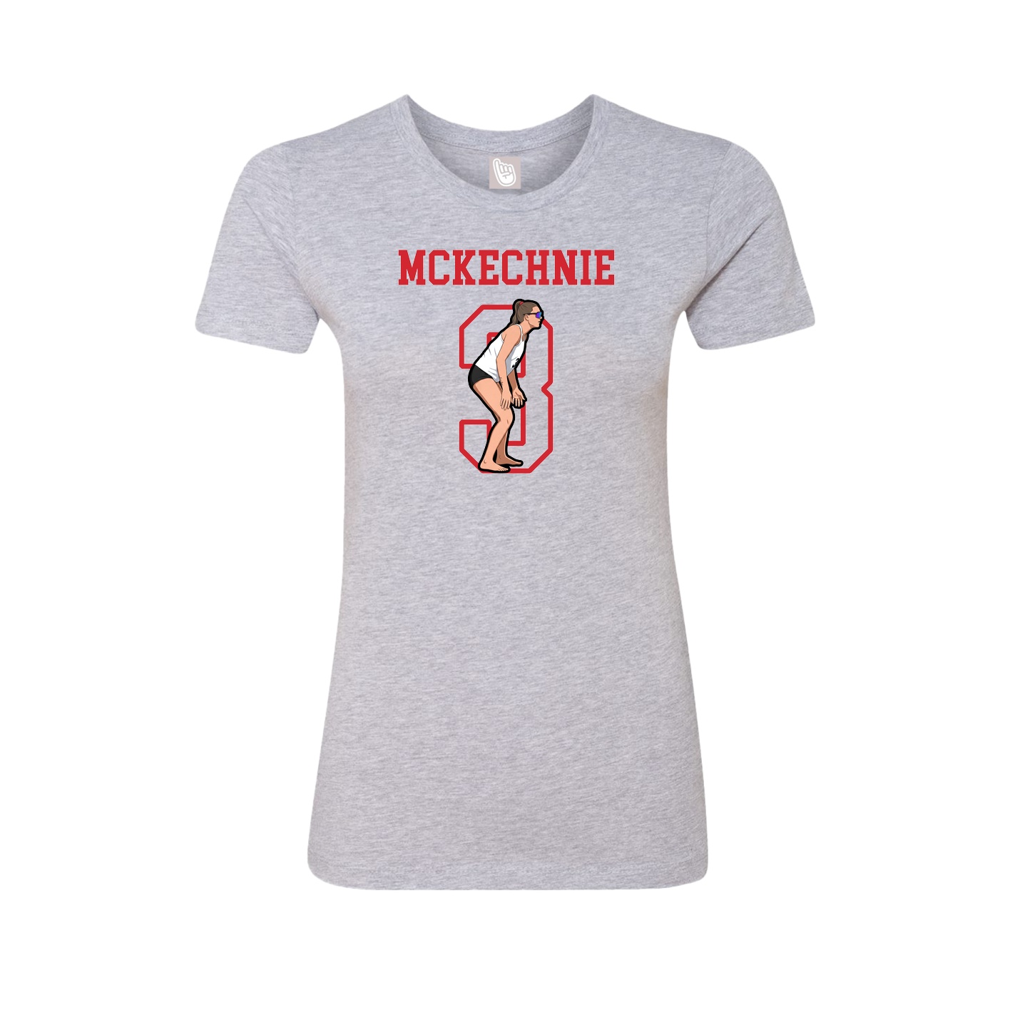 Fitted Women's Tee — Shirsey in Grey