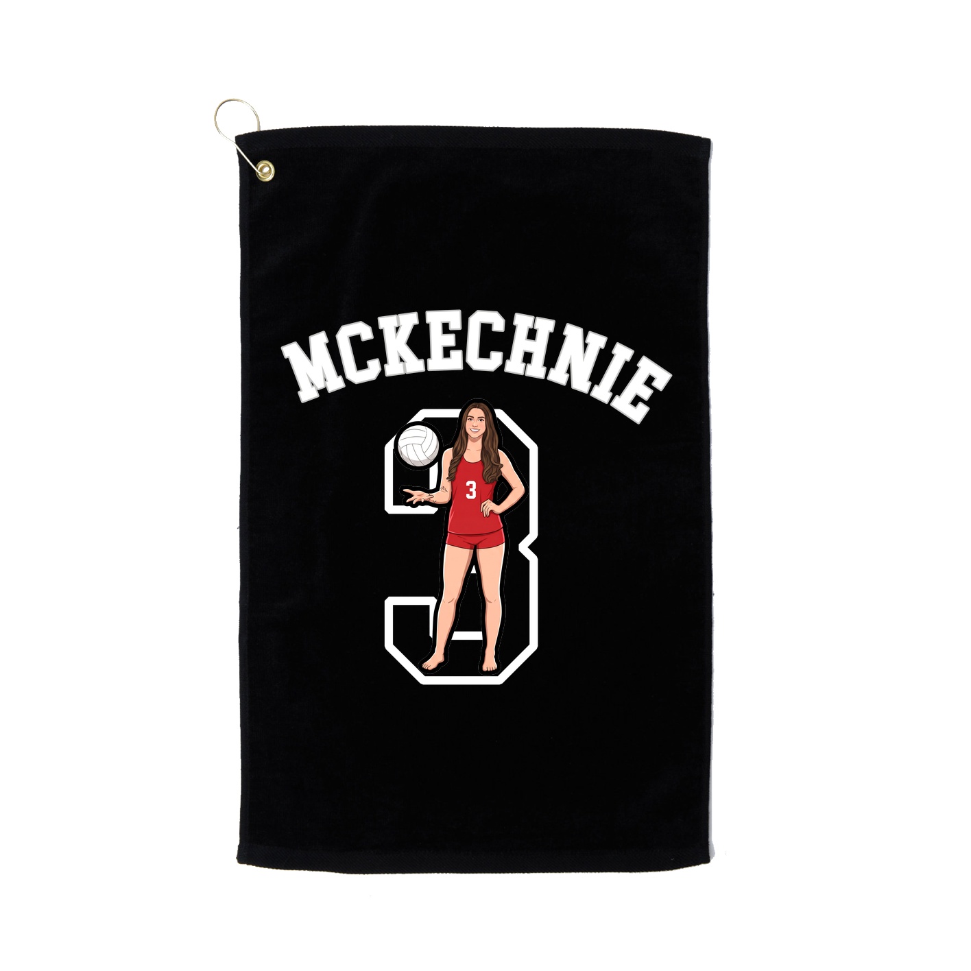 Golf Towel — Shirsey Arch in Black
