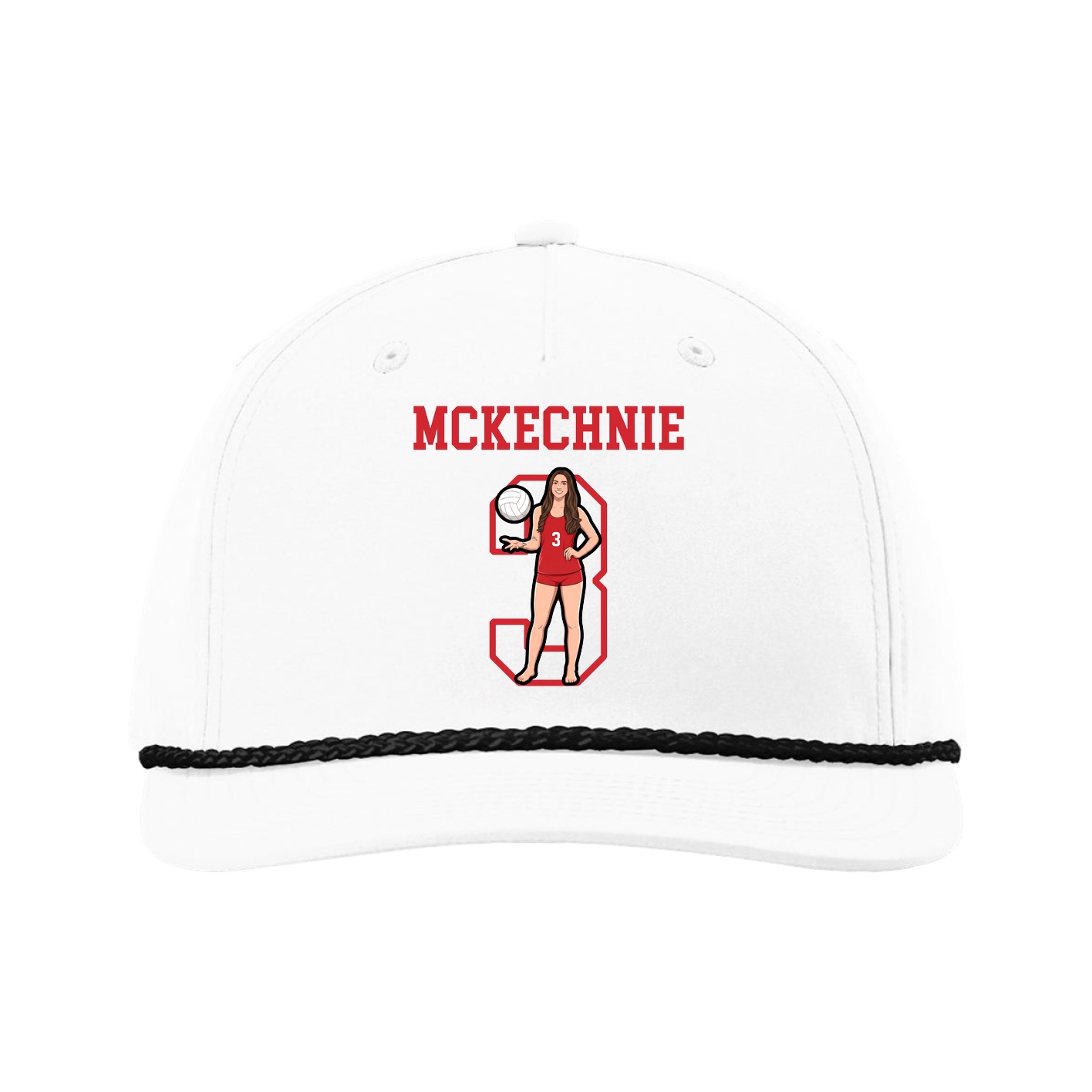 Five-Panel Classic Rope Cap — Shirsey in White