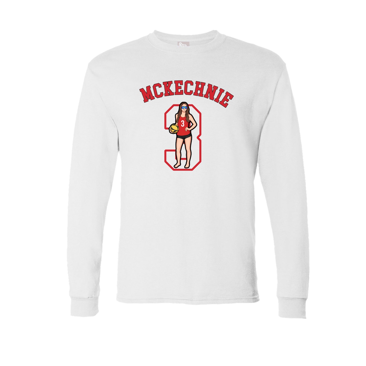 Long Sleeve Tee — Shirsey Arch in White