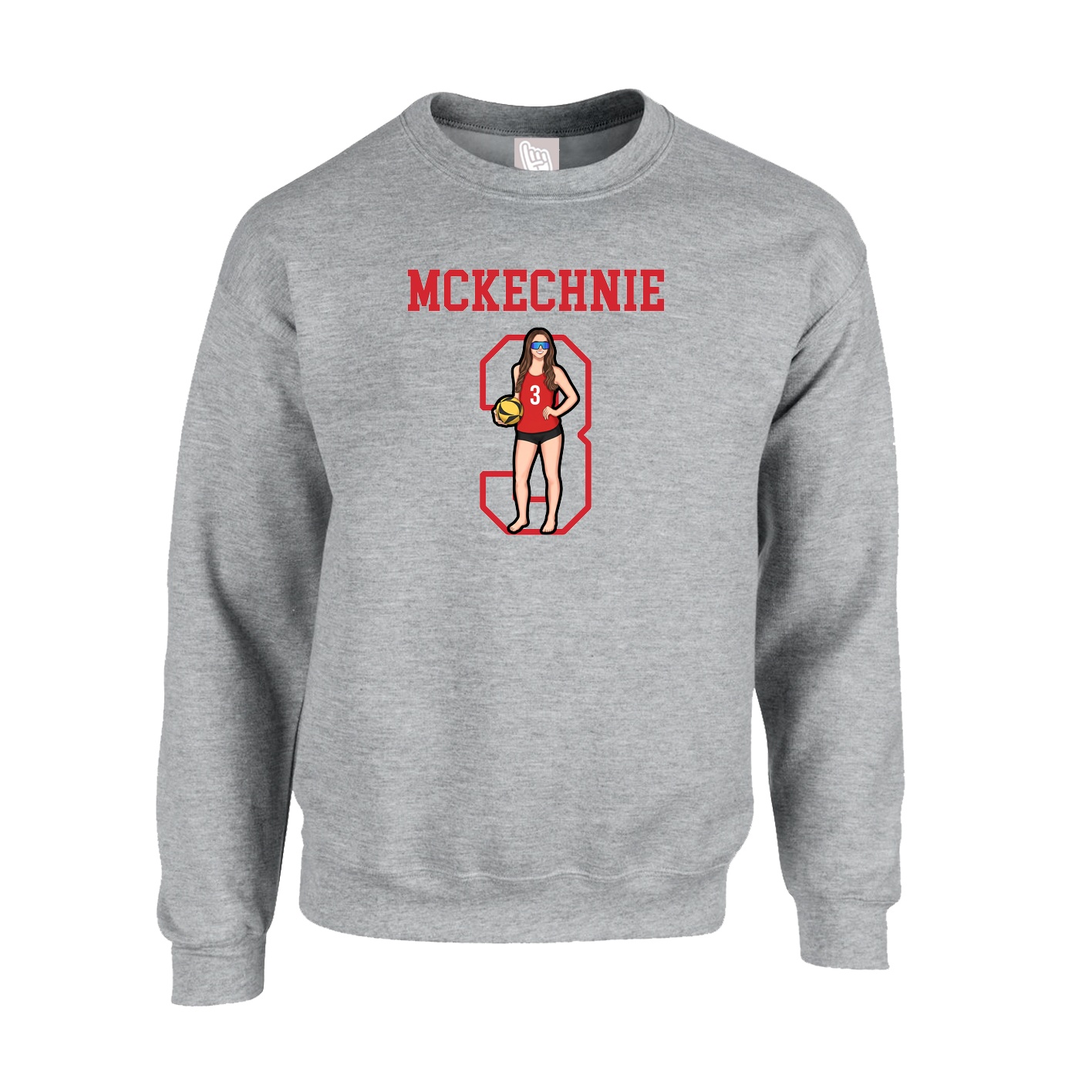 Fleece Crew — Shirsey in Grey