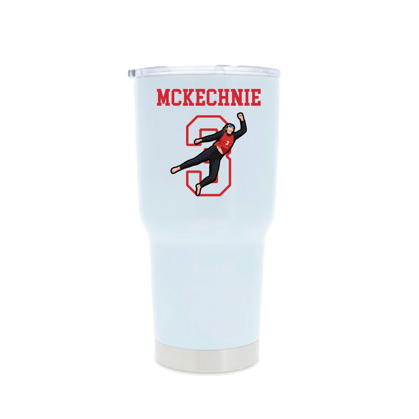 30oz Stainless Steel Tumbler — Shirsey in White