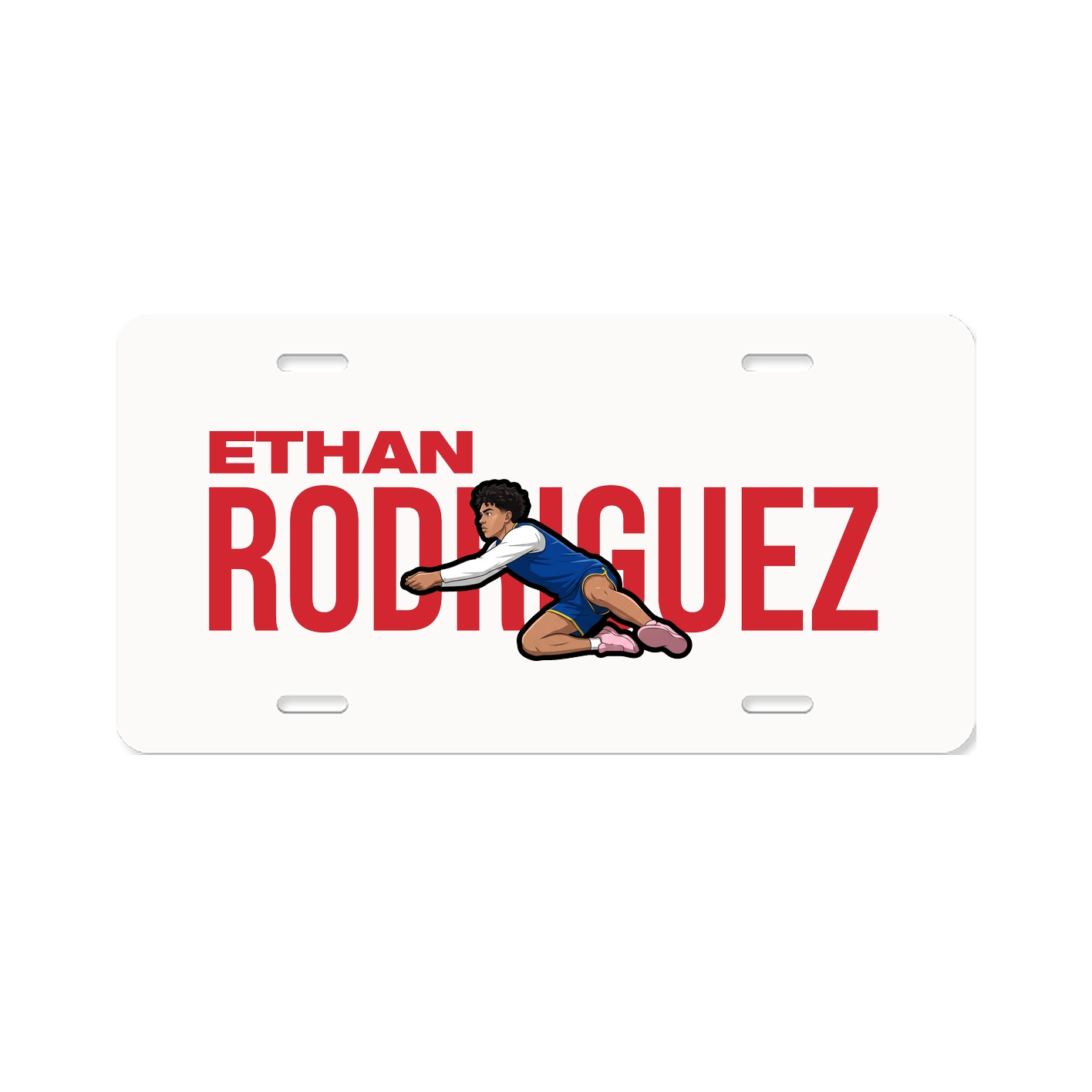 License Plate — Player Name in Classic
